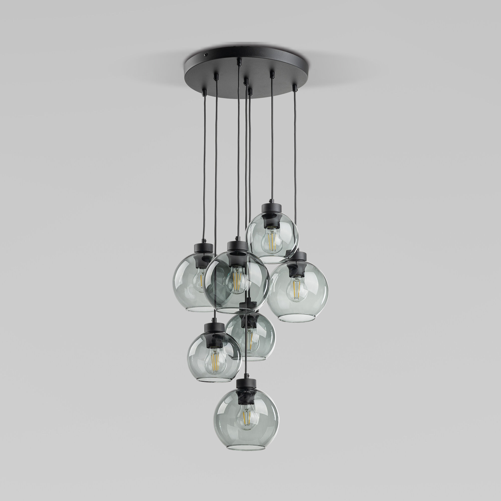 Подвесной светильник со стеклянными плафонами TK Lighting Cubus 10207 Cubus. Фото 1