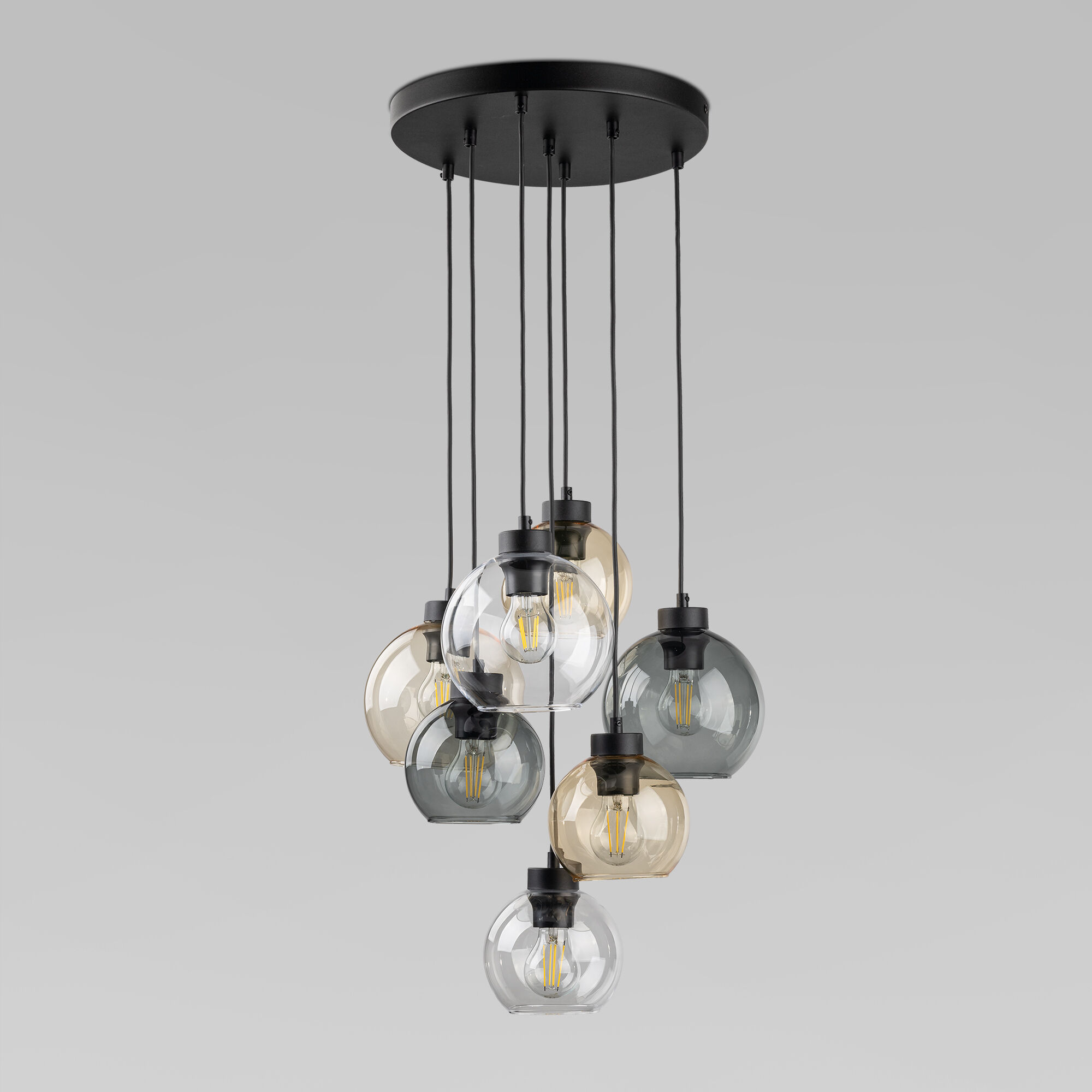 Подвесной светильник со стеклянными плафонами TK Lighting Cubus 10246 Cubus. Фото 1