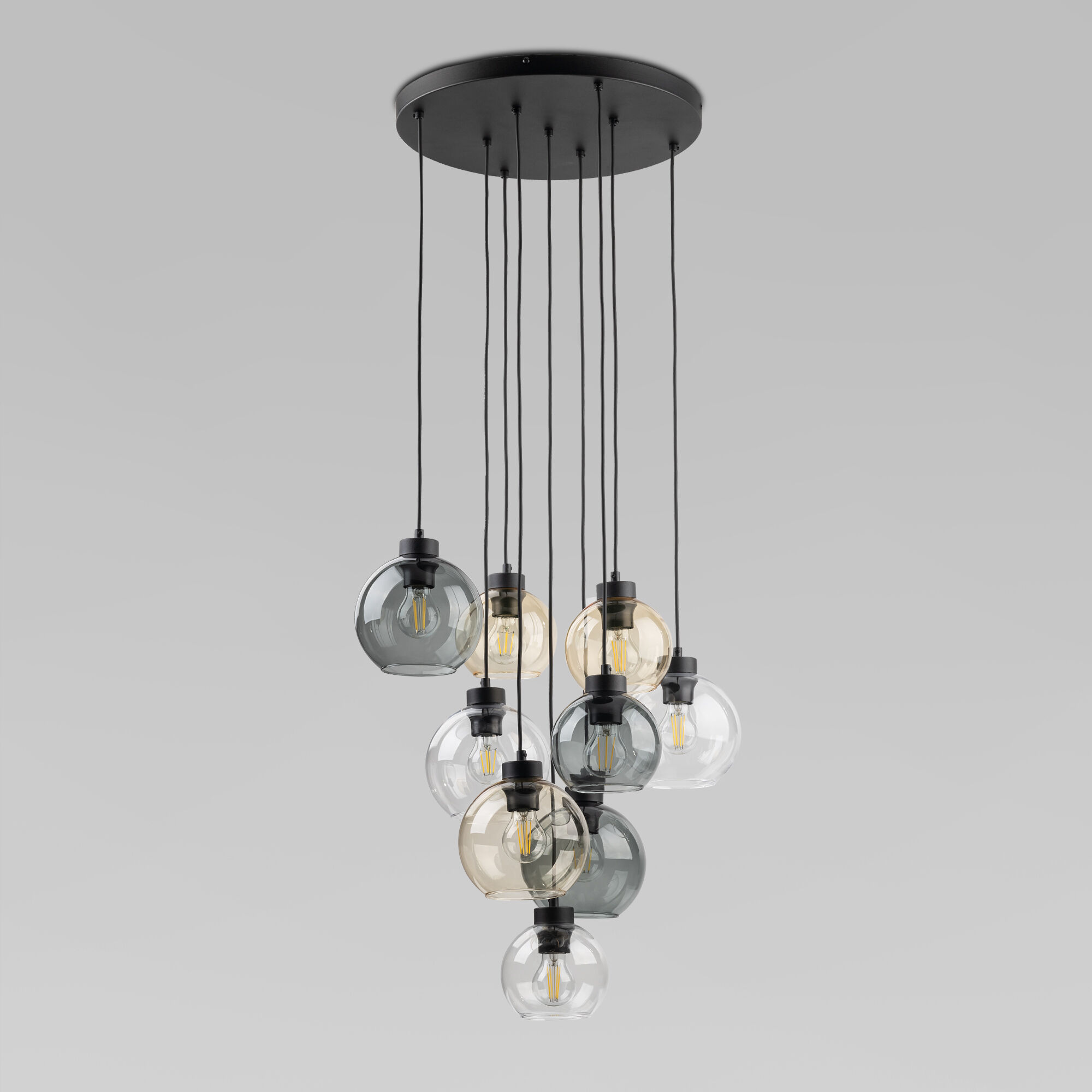 Подвесной светильник со стеклянными плафонами TK Lighting Cubus 10247 Cubus. Фото 1