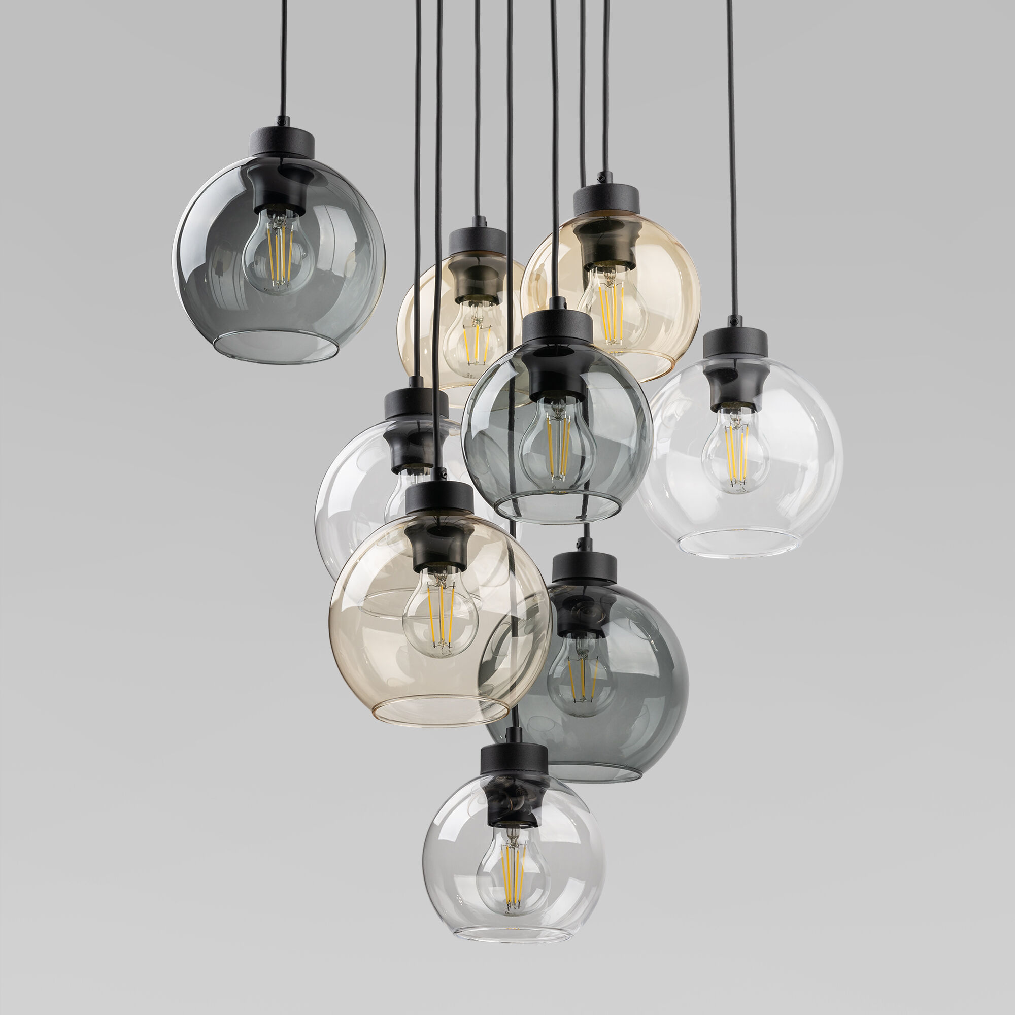 Подвесной светильник со стеклянными плафонами TK Lighting Cubus 10247 Cubus. Фото 2