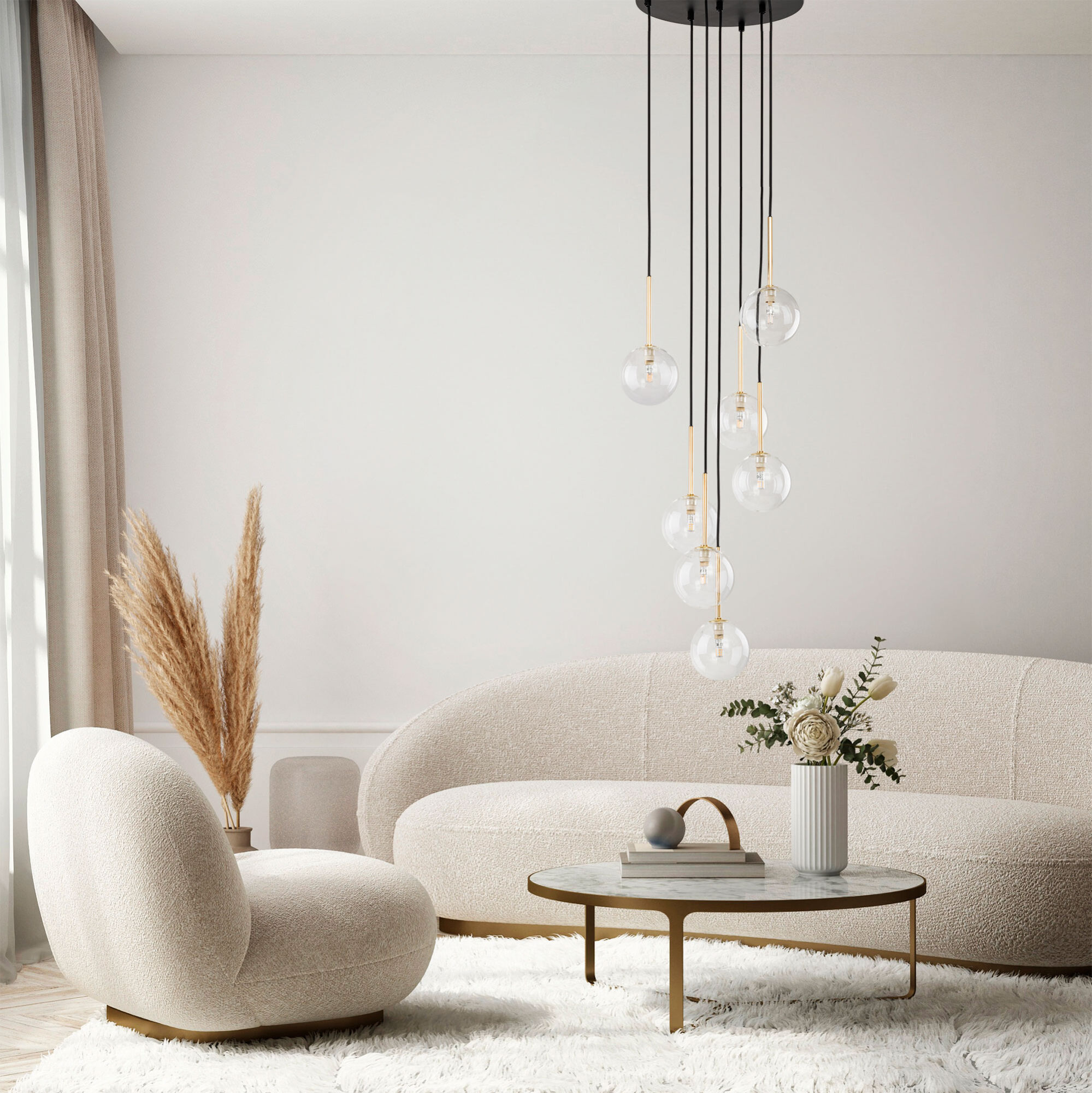 Подвесной светильник со стеклянными плафонами TK Lighting Nilos 15362 Nilos. Фото 4