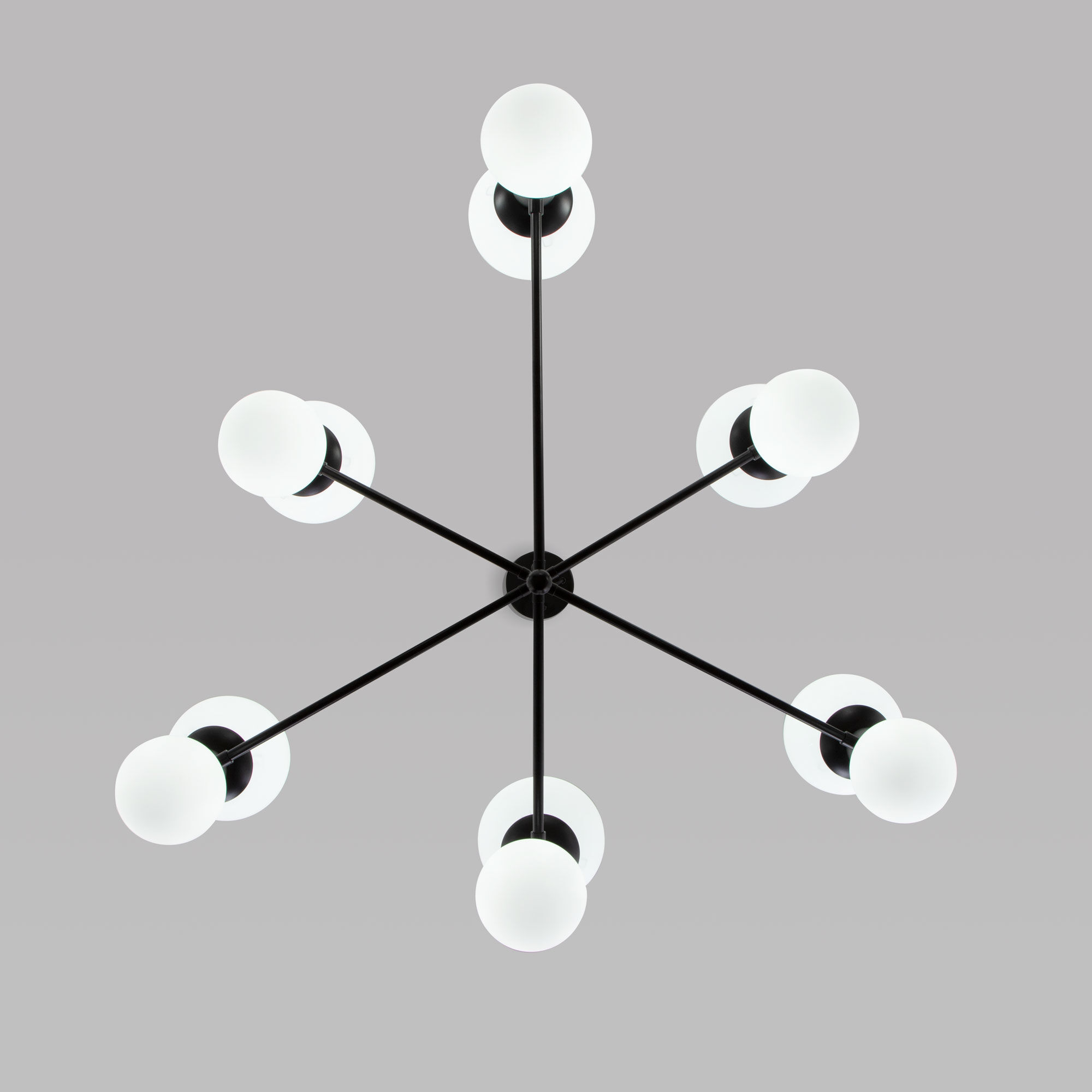 Подвесной светильник со стеклянными плафонами Eurosvet Bubble 30182 черный. Фото 3