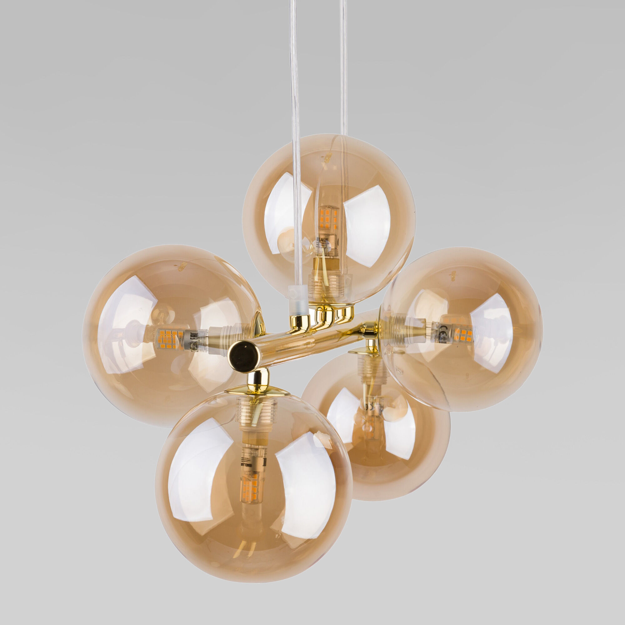 Подвесной светильник со стеклянными плафонами TK Lighting Estera 4549 Estera Gold. Фото 2