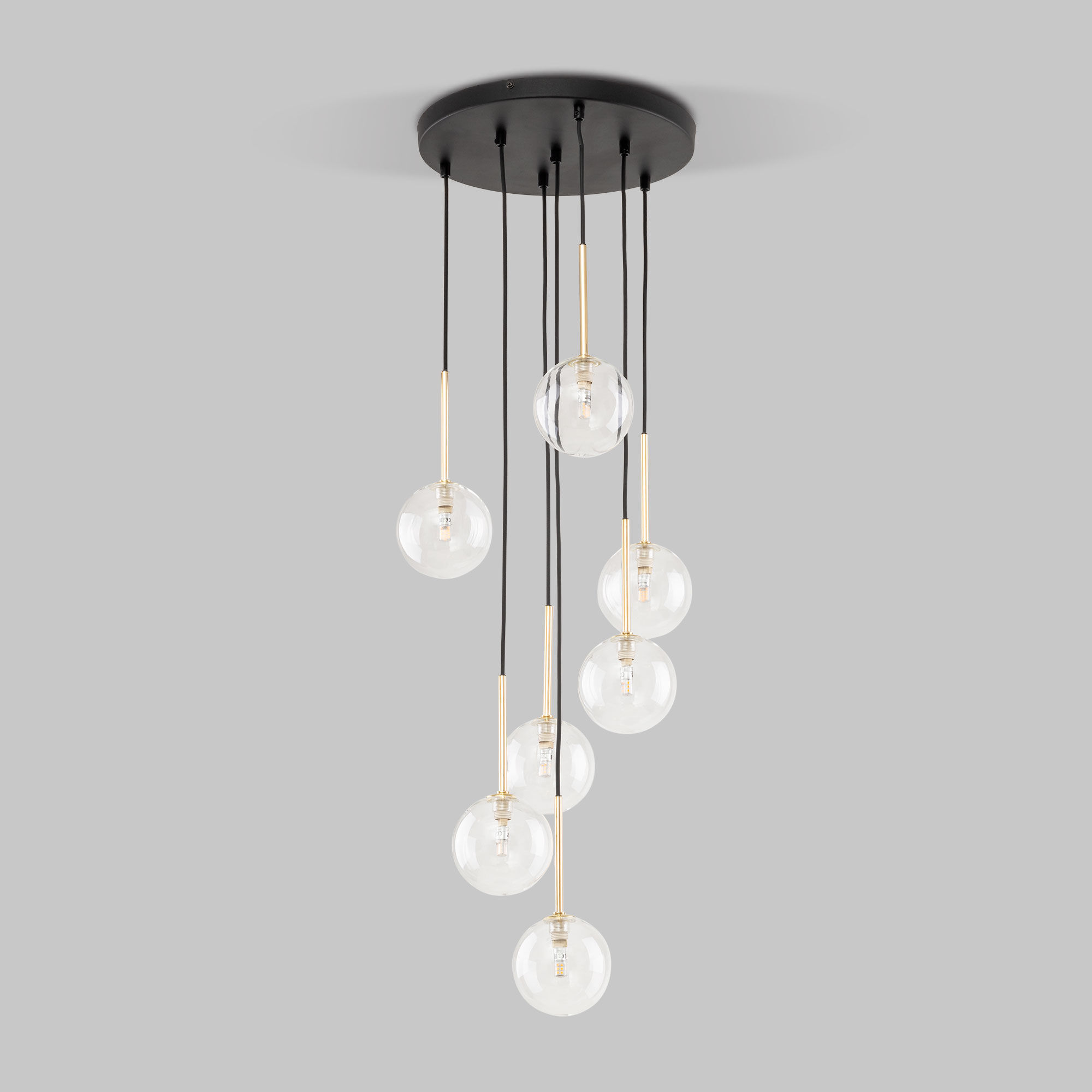 Подвесной светильник со стеклянными плафонами TK Lighting Nilos 5362 Nilos. Фото 1