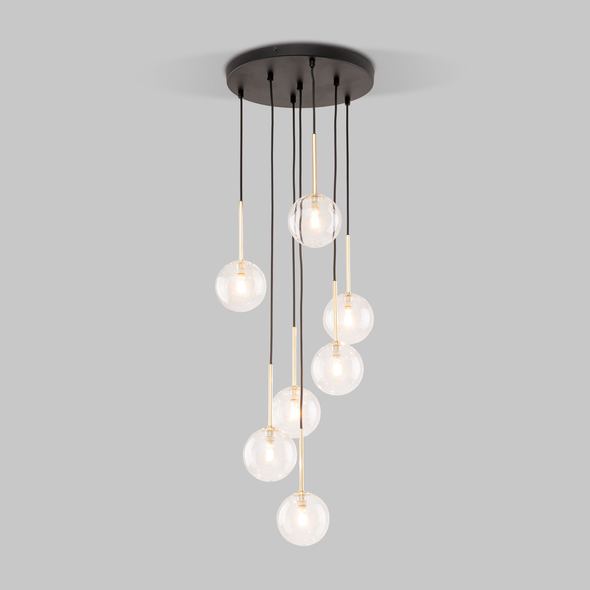 Подвесной светильник со стеклянными плафонами TK Lighting Nilos 5362 Nilos. Фото 2