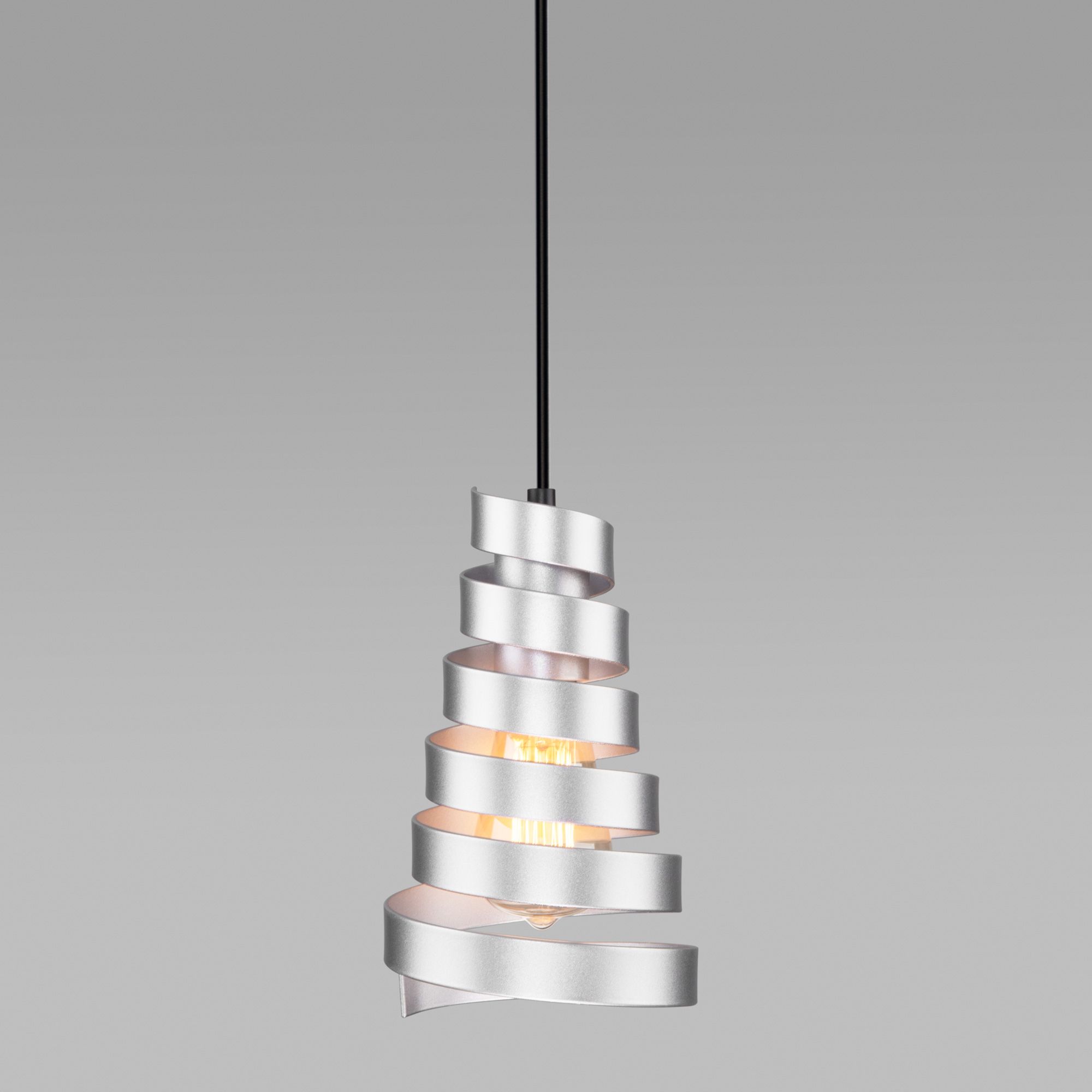 Подвесной светильник в стиле лофт Eurosvet Storm 50058/1 серебро. Фото 1