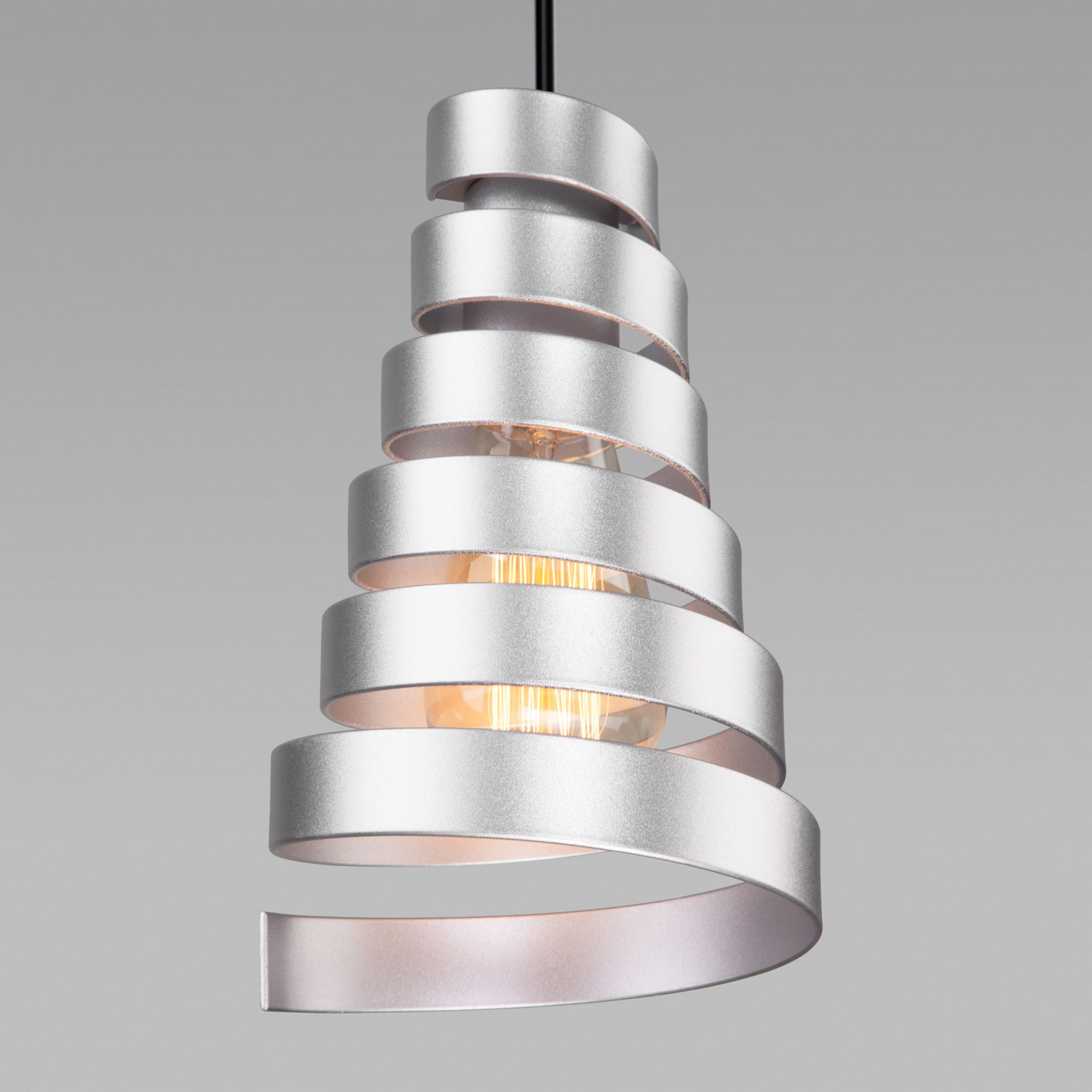 Подвесной светильник в стиле лофт Eurosvet Storm 50058/1 серебро. Фото 3
