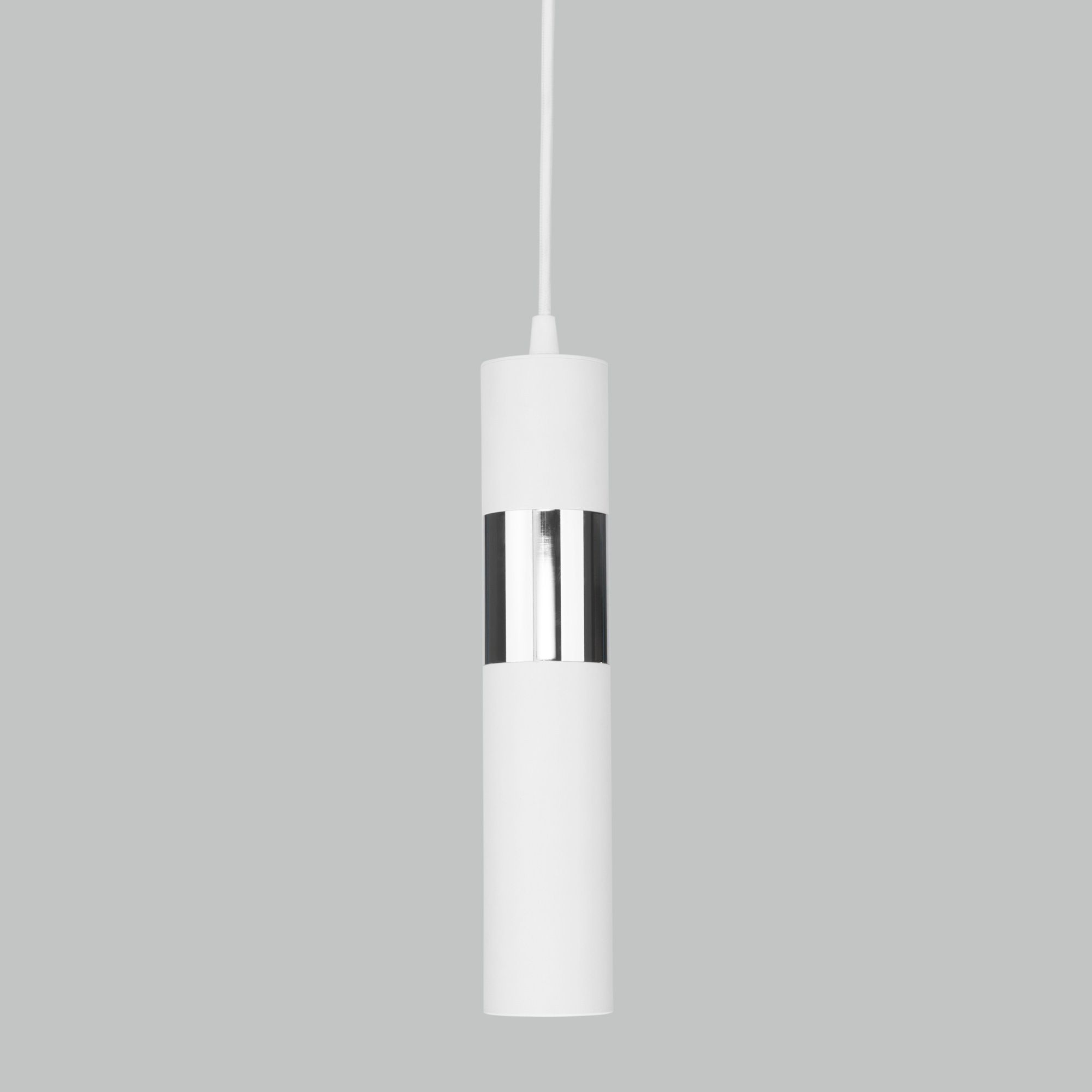 Подвесной светильник в стиле лофт Eurosvet Viero 50097/1 белый/хром. Фото 1