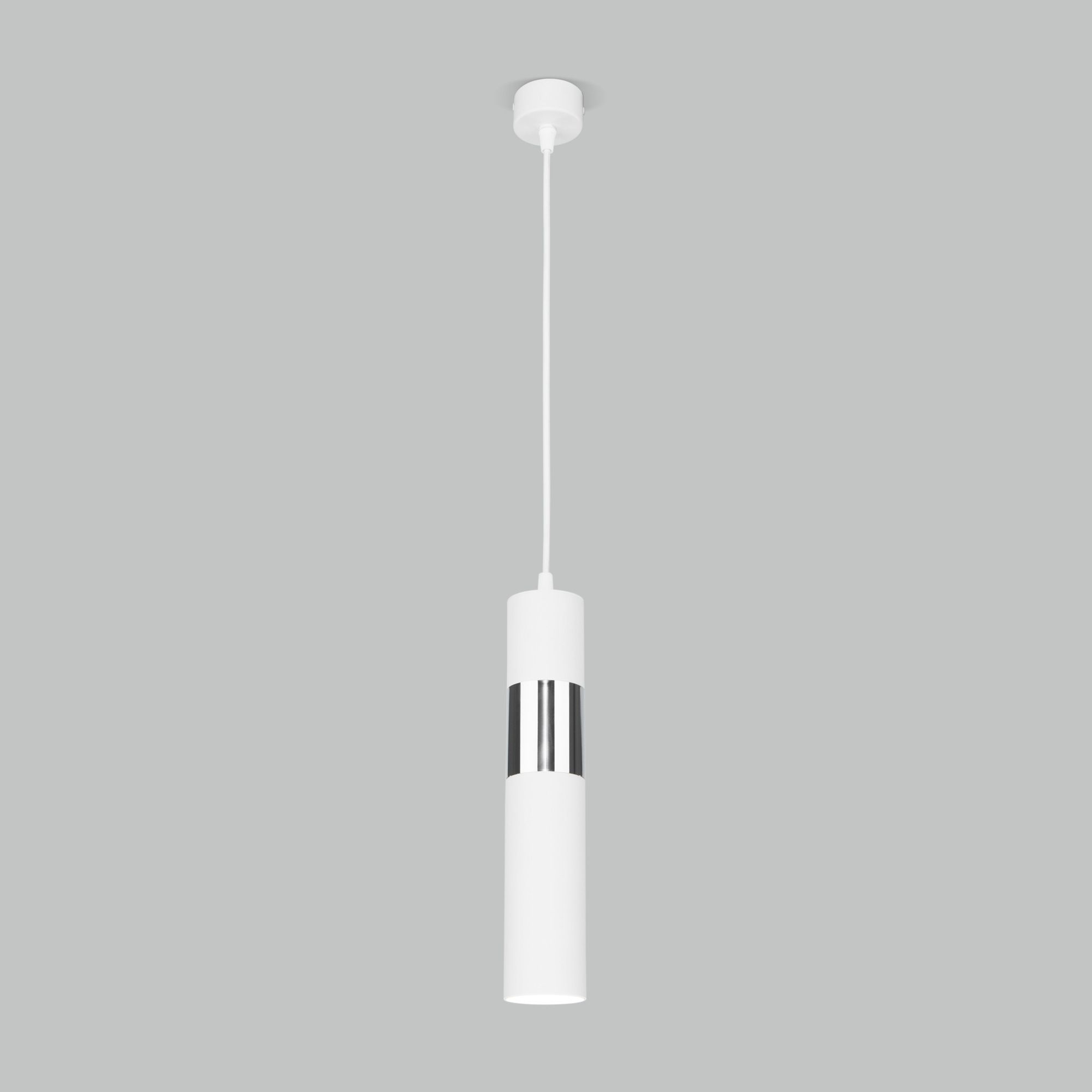 Подвесной светильник в стиле лофт Eurosvet Viero 50097/1 белый/хром. Фото 3