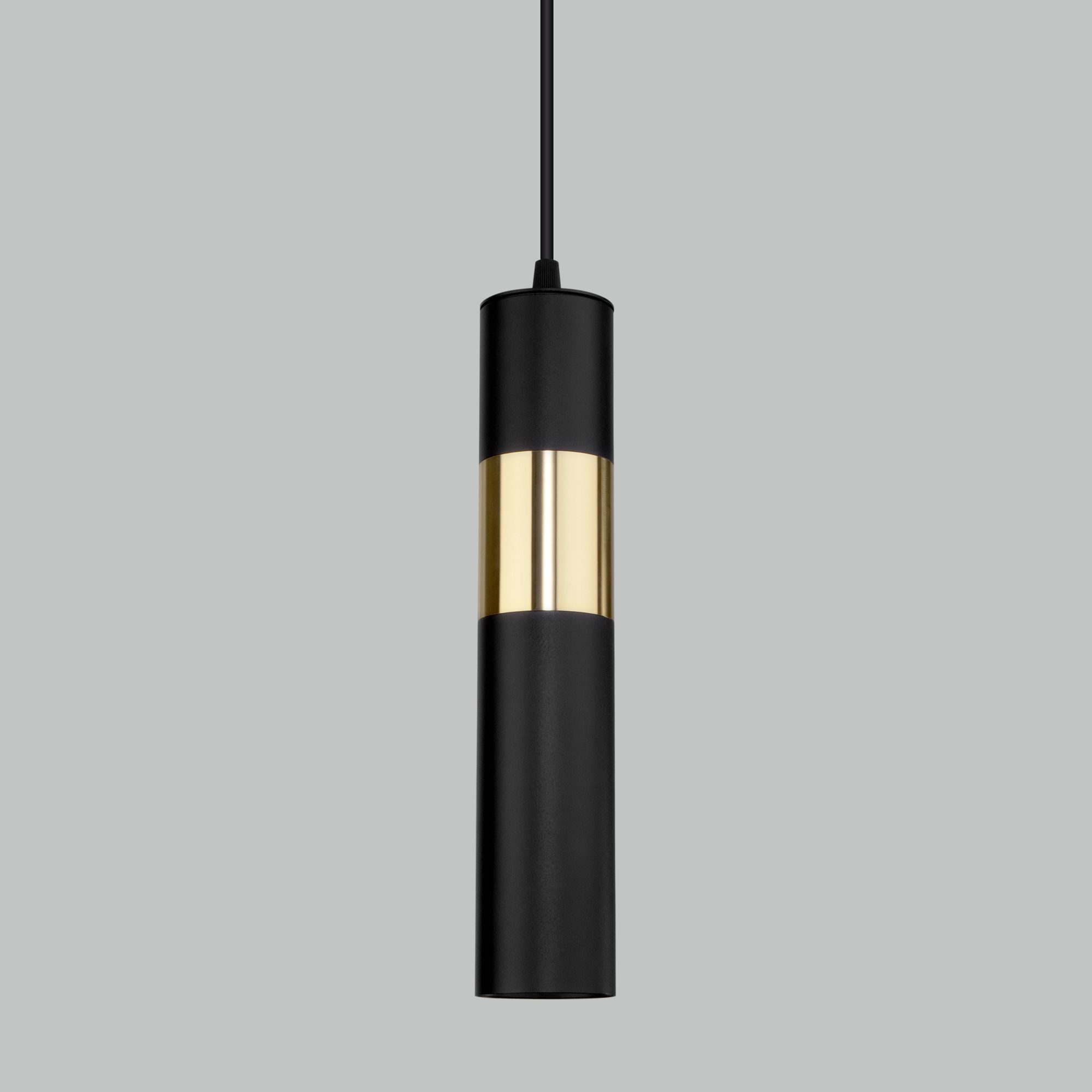 Подвесной светильник в стиле лофт Eurosvet Viero 50097/1 черный/золото. Фото 1