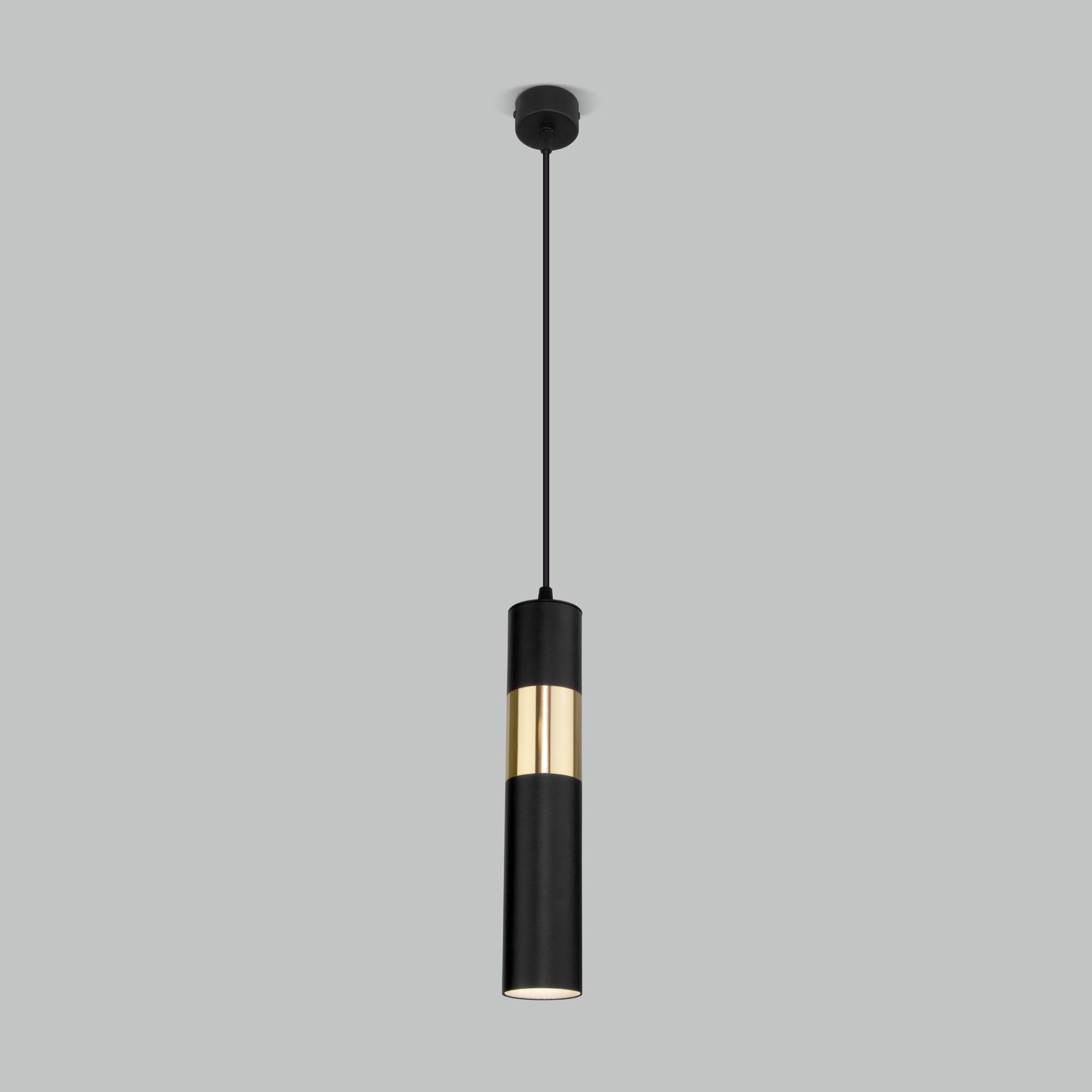 Подвесной светильник в стиле лофт Eurosvet Viero 50097/1 черный/золото. Фото 3