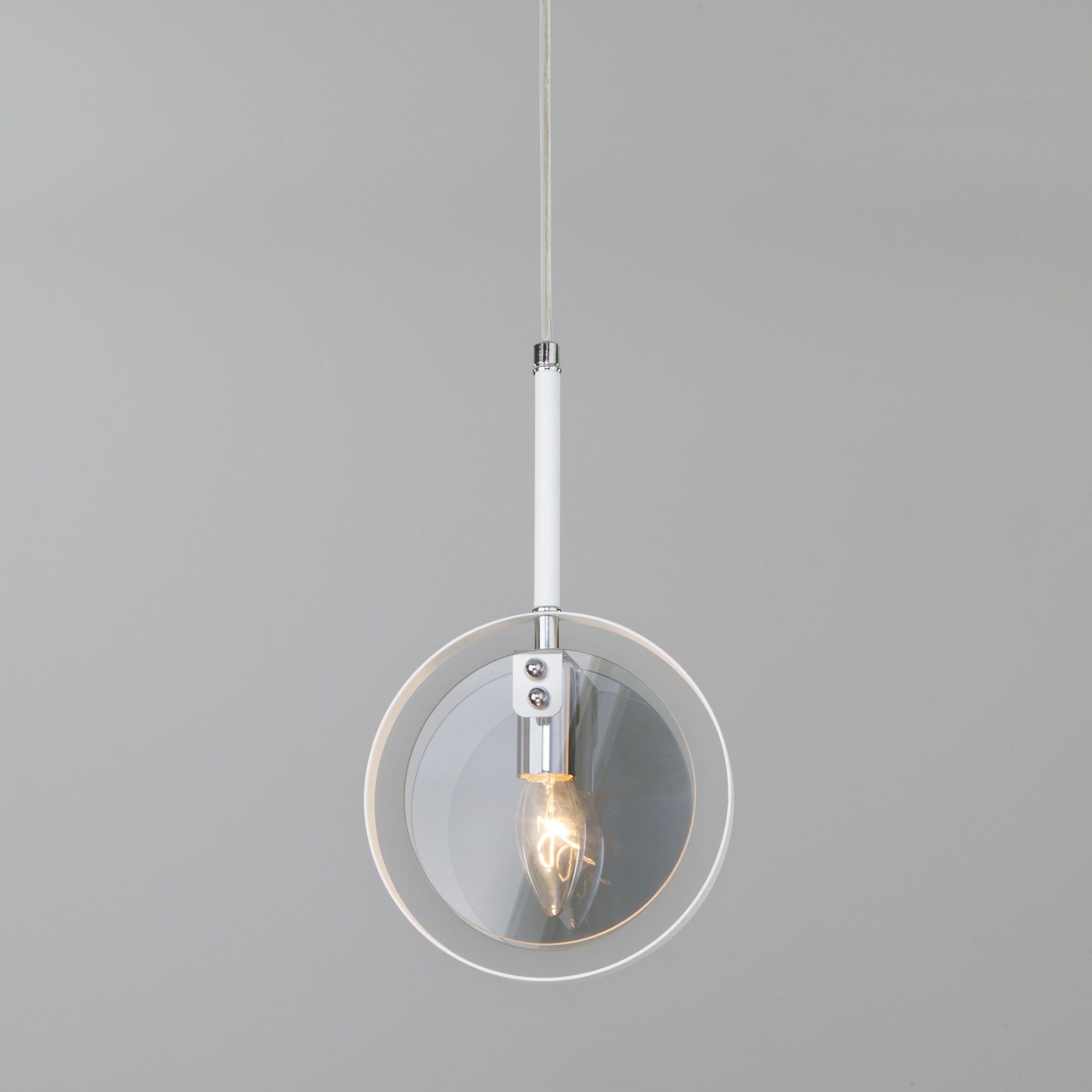 Подвесной светильник в стиле лофт Eurosvet Gallo 50121/1 белый. Фото 2