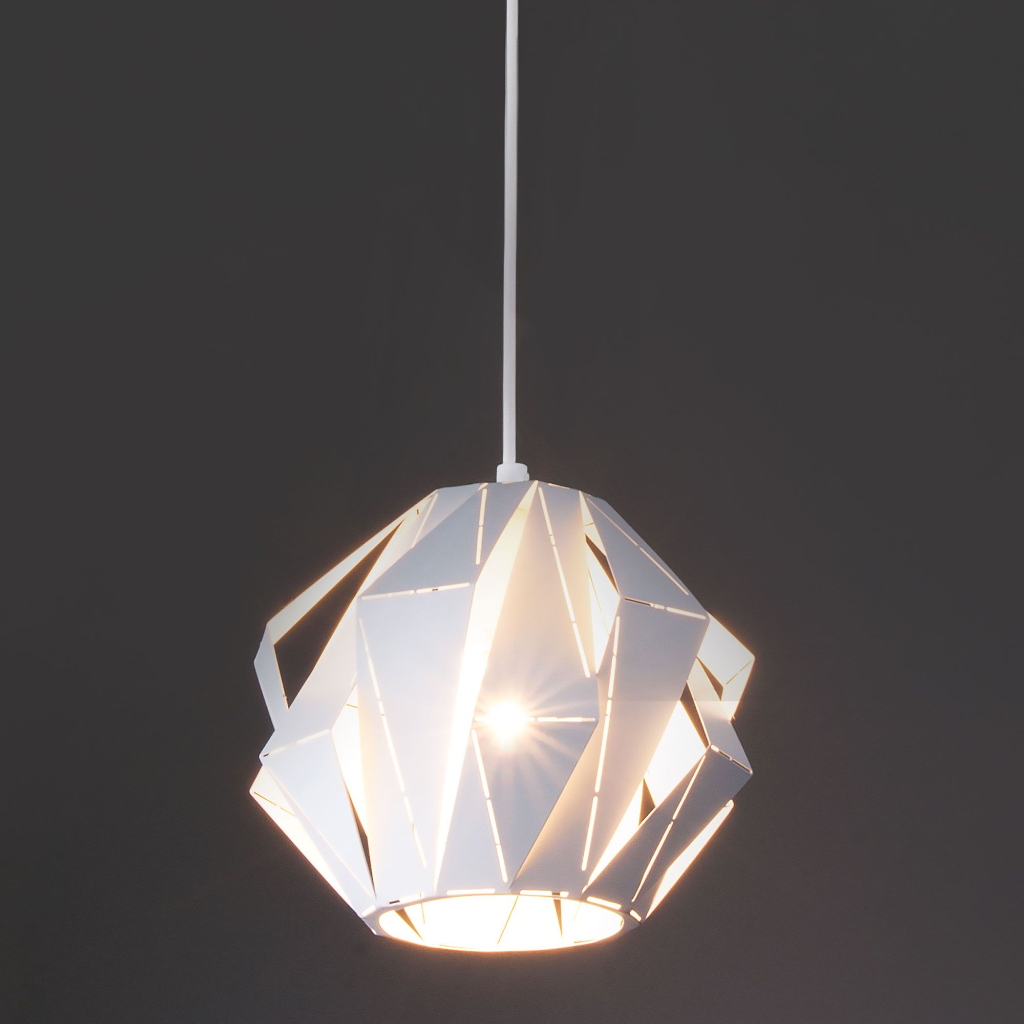 Подвесной светильник в стиле лофт Eurosvet Moire 50137/1 белый. Фото 1
