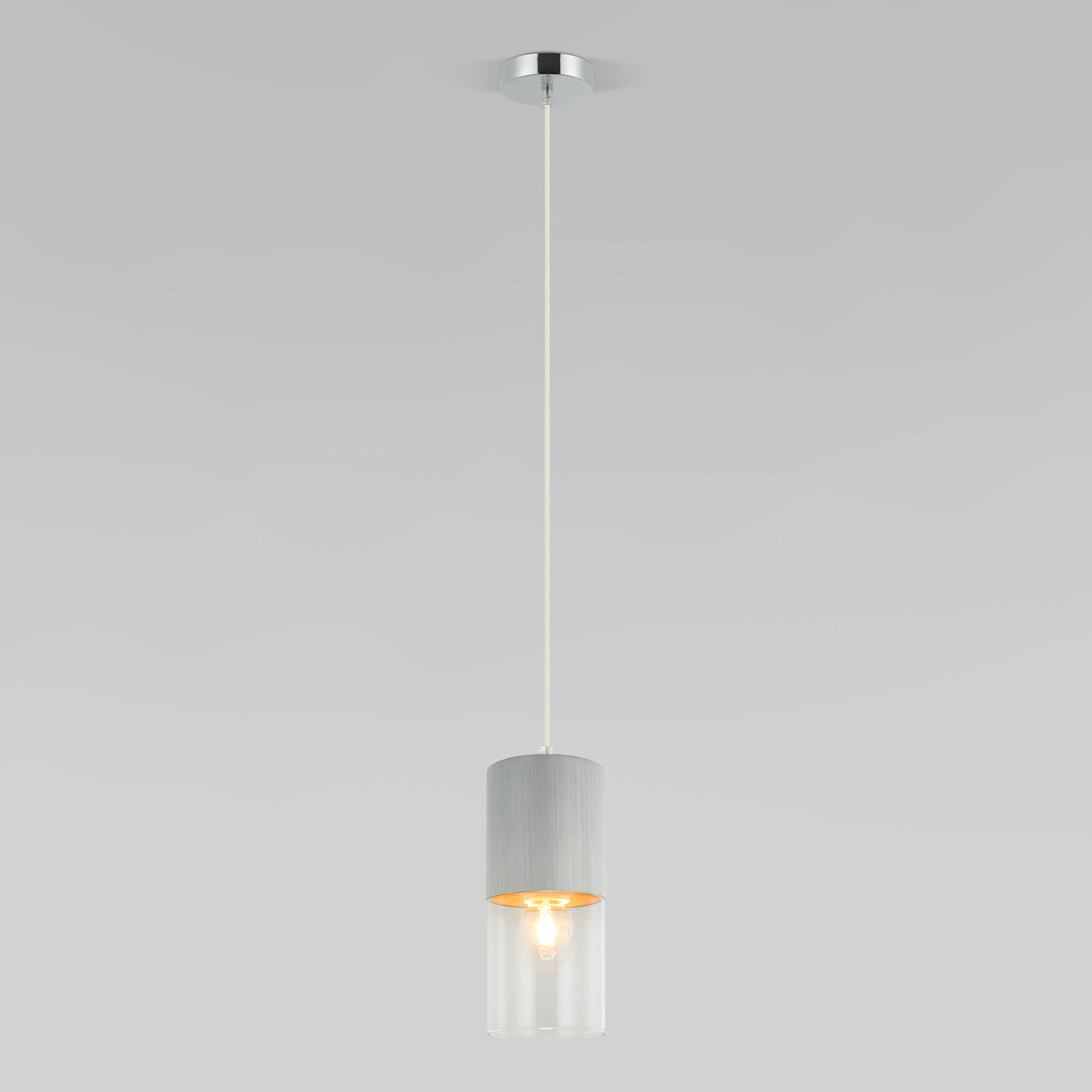 Подвесной светильник в стиле лофт Eurosvet Hosk 50233/1 серебро. Фото 3