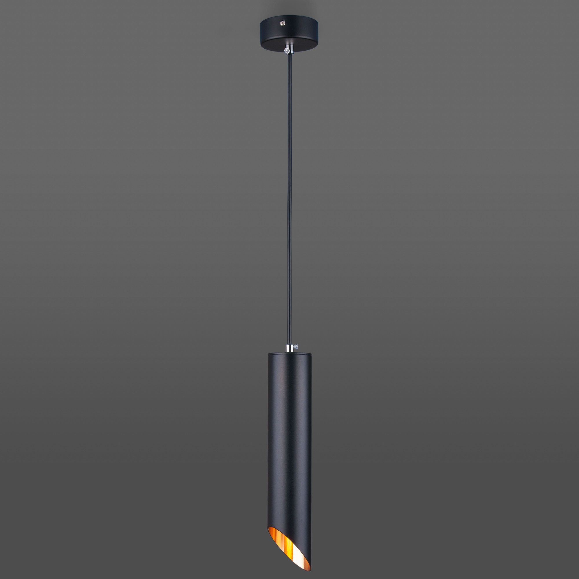 Подвесной светильник в стиле лофт Eurosvet 7011, 7005 7011 MR16 BK/GD черный/золото. Фото 2