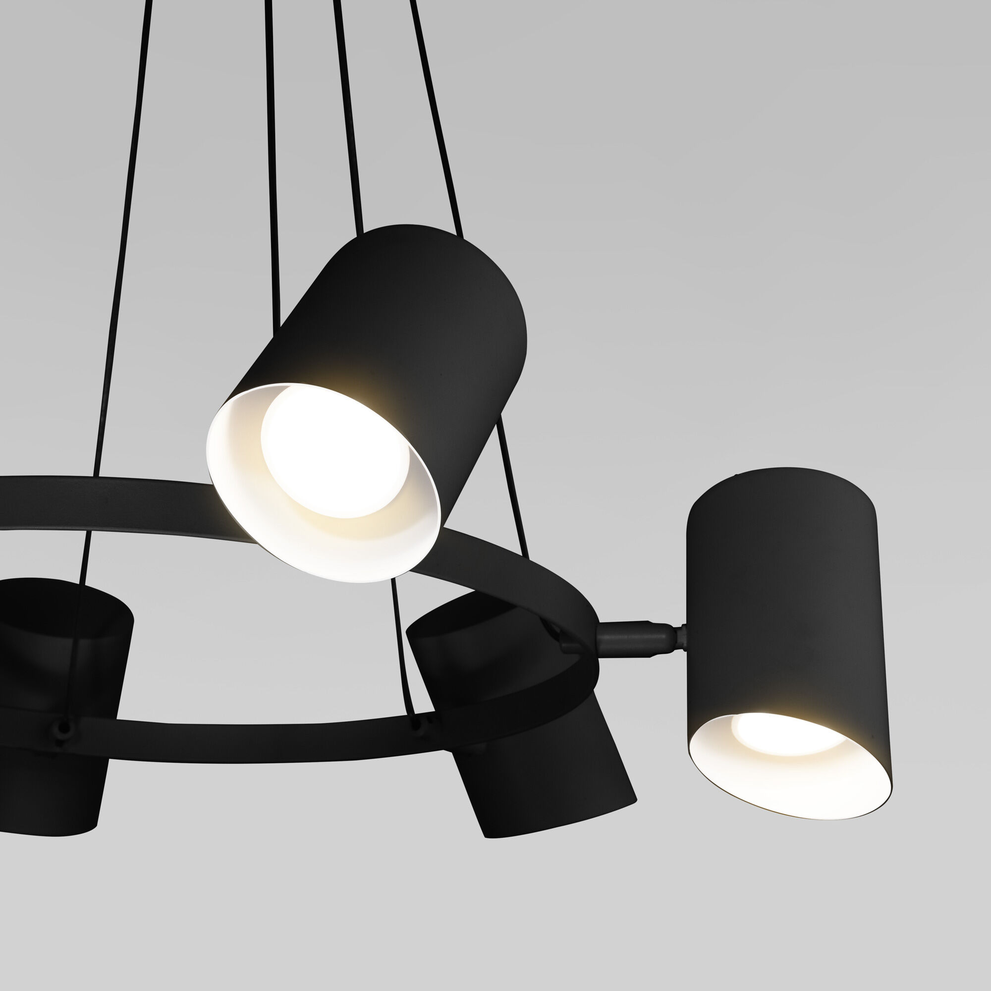 Подвесной светильник в стиле лофт Eurosvet Splay 70147/6 черный. Фото 2
