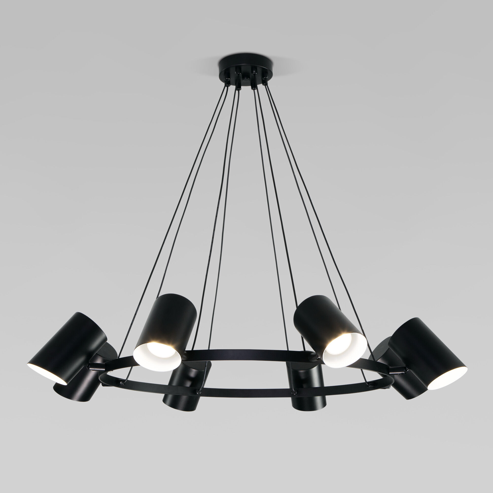 Подвесной светильник в стиле лофт Eurosvet Splay 70147/8 черный. Фото 1