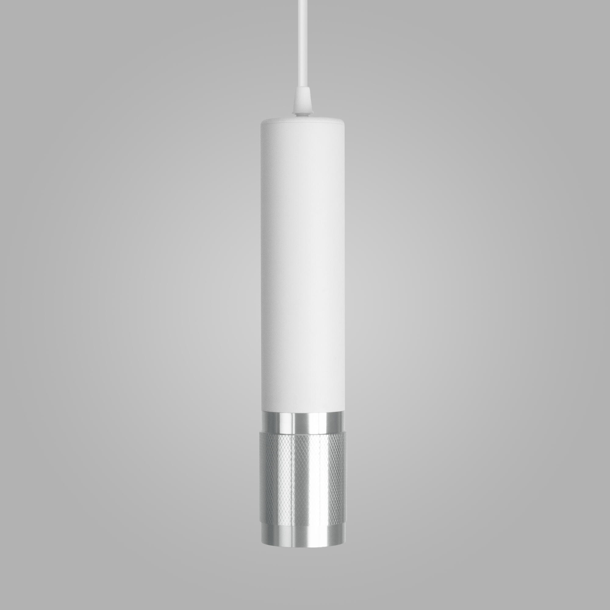 Подвесной светильник в стиле лофт Eurosvet Tony DLN108 GU10 белый/серебро. Фото 1