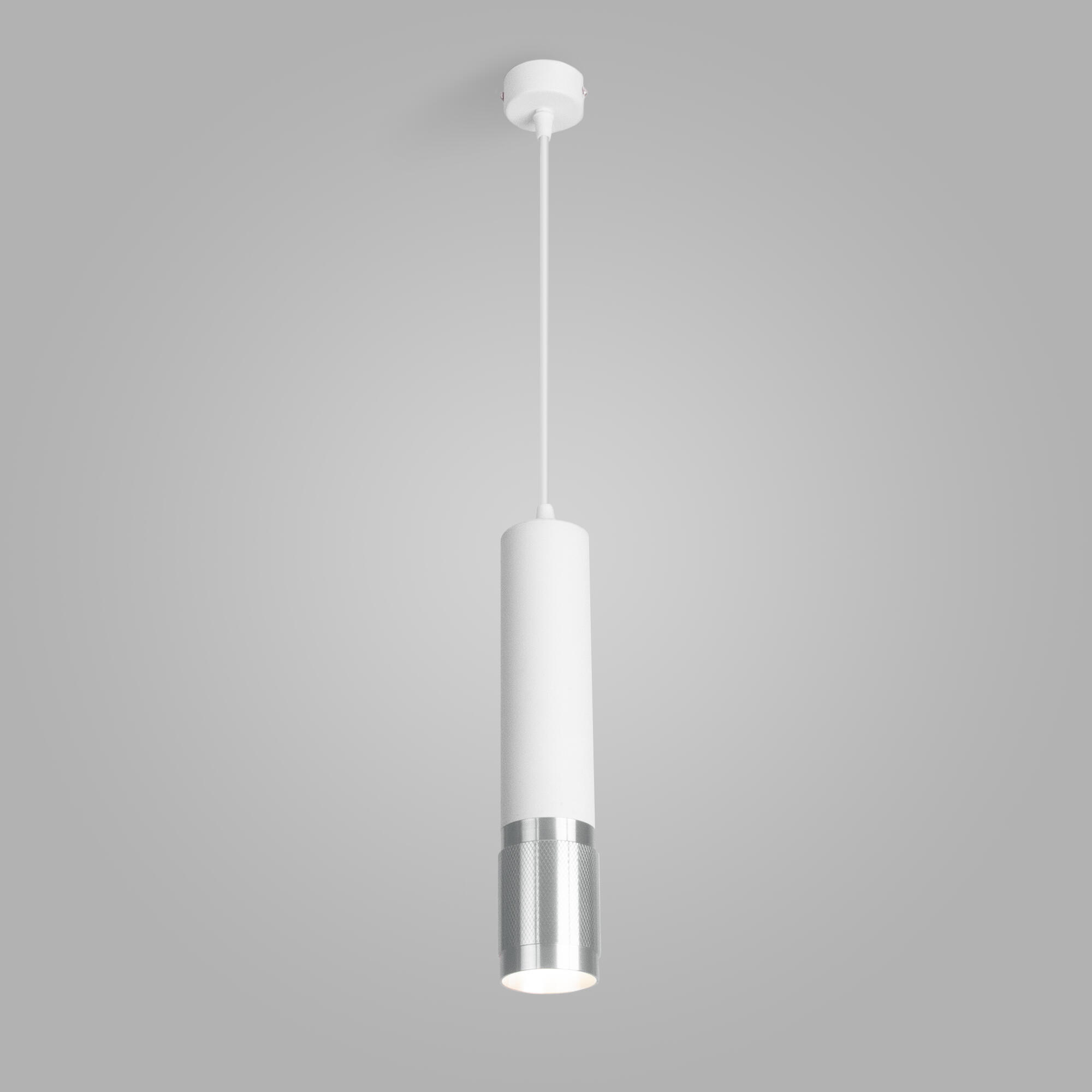 Подвесной светильник в стиле лофт Eurosvet Tony DLN108 GU10 белый/серебро. Фото 4