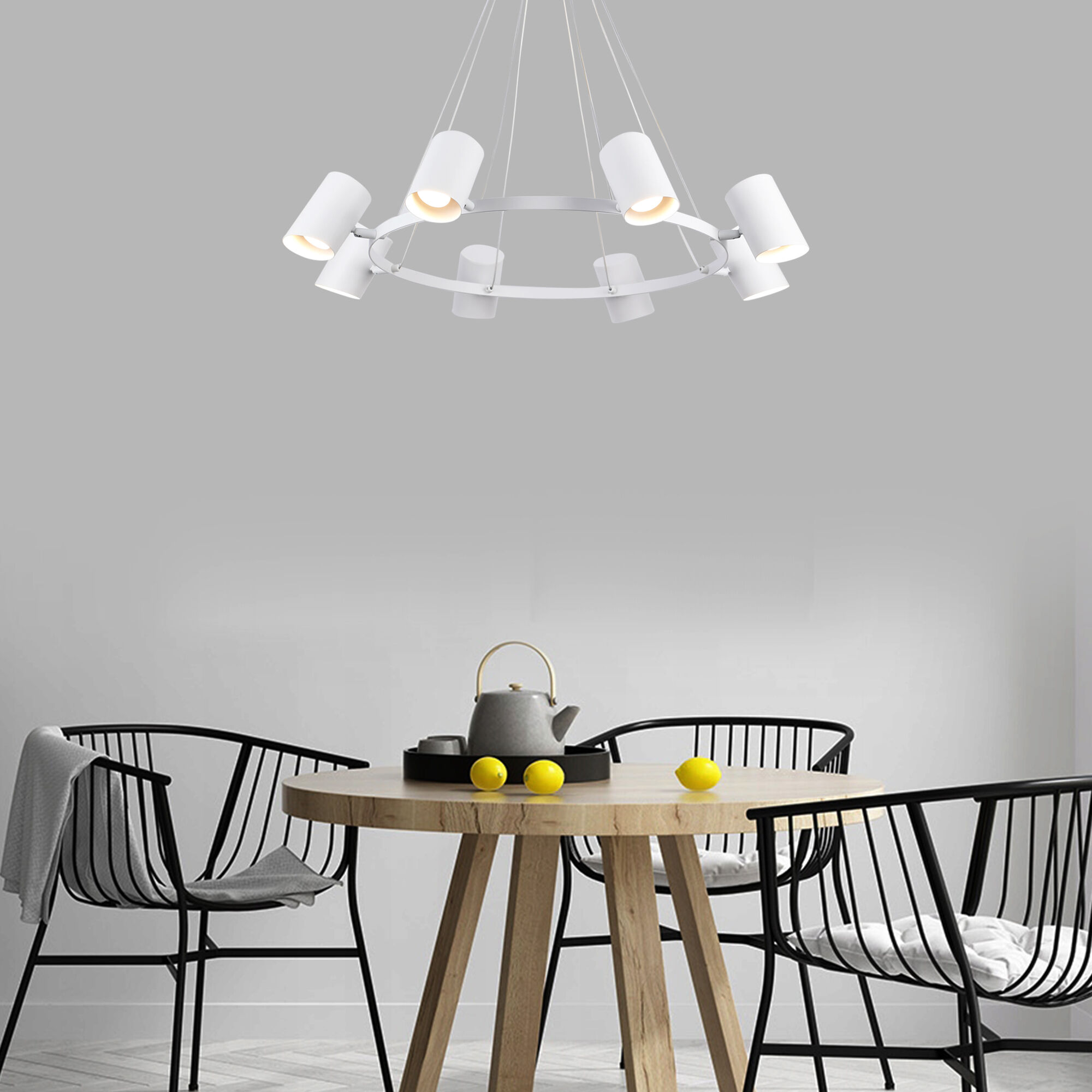 Подвесной светильник в стиле лофт Smart Eurosvet Splay 70147/8 белый Smart. Фото 3