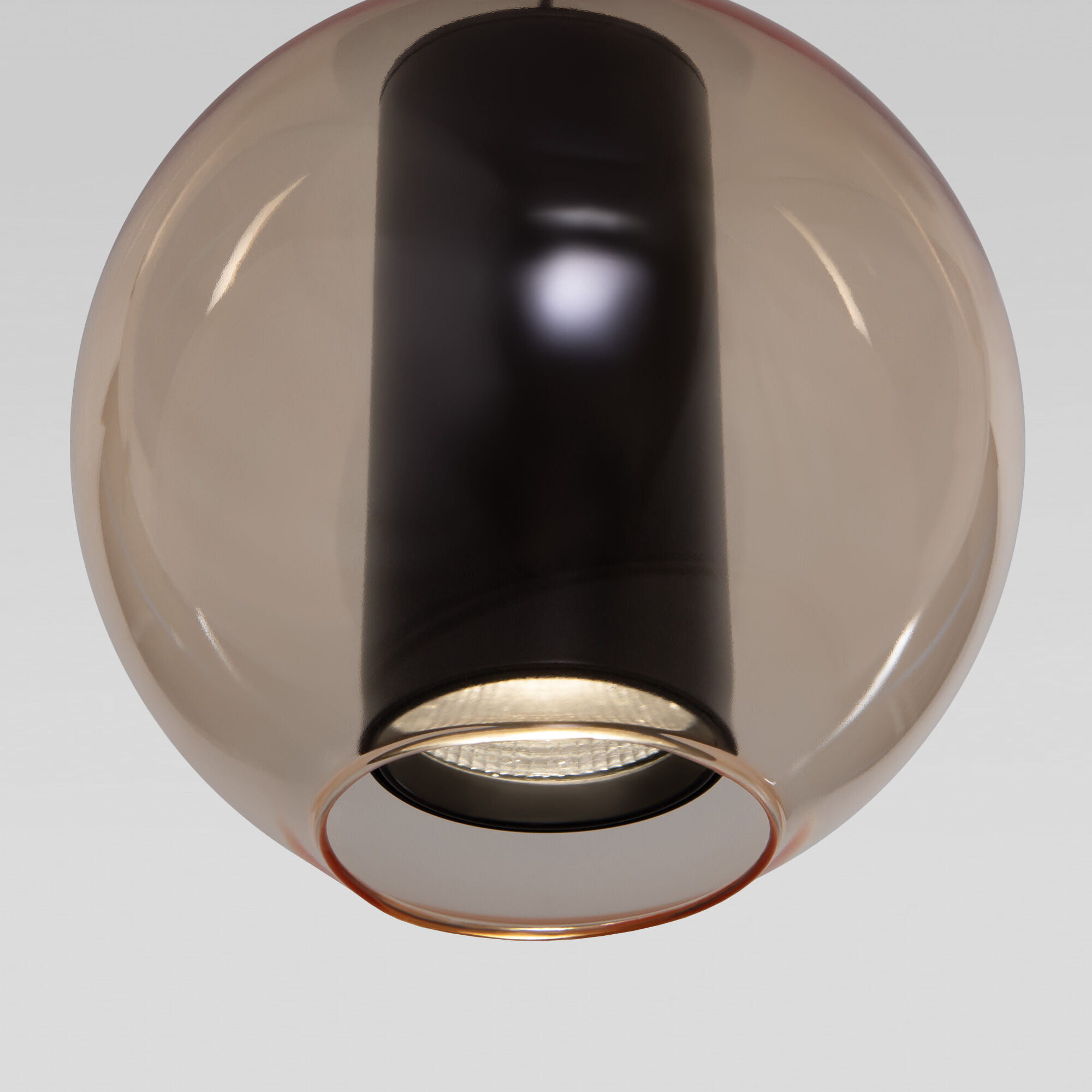 Подвесной светодиодный светильник со стеклянным плафоном Eurosvet Cobble 50258/1 LED бежевый. Фото 3