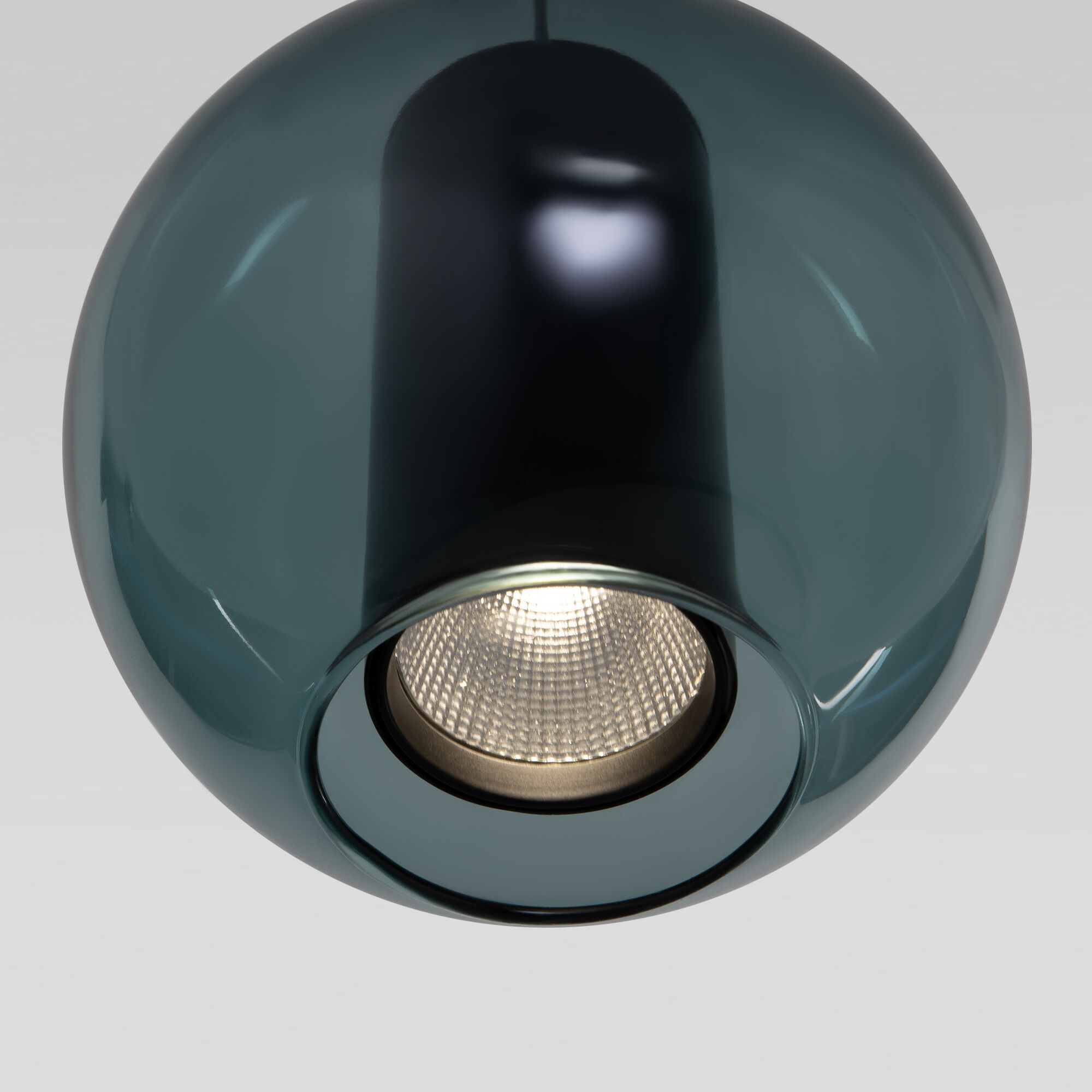 Подвесной светодиодный светильник со стеклянным плафоном Eurosvet Cobble 50258/1 LED бирюзовый. Фото 3