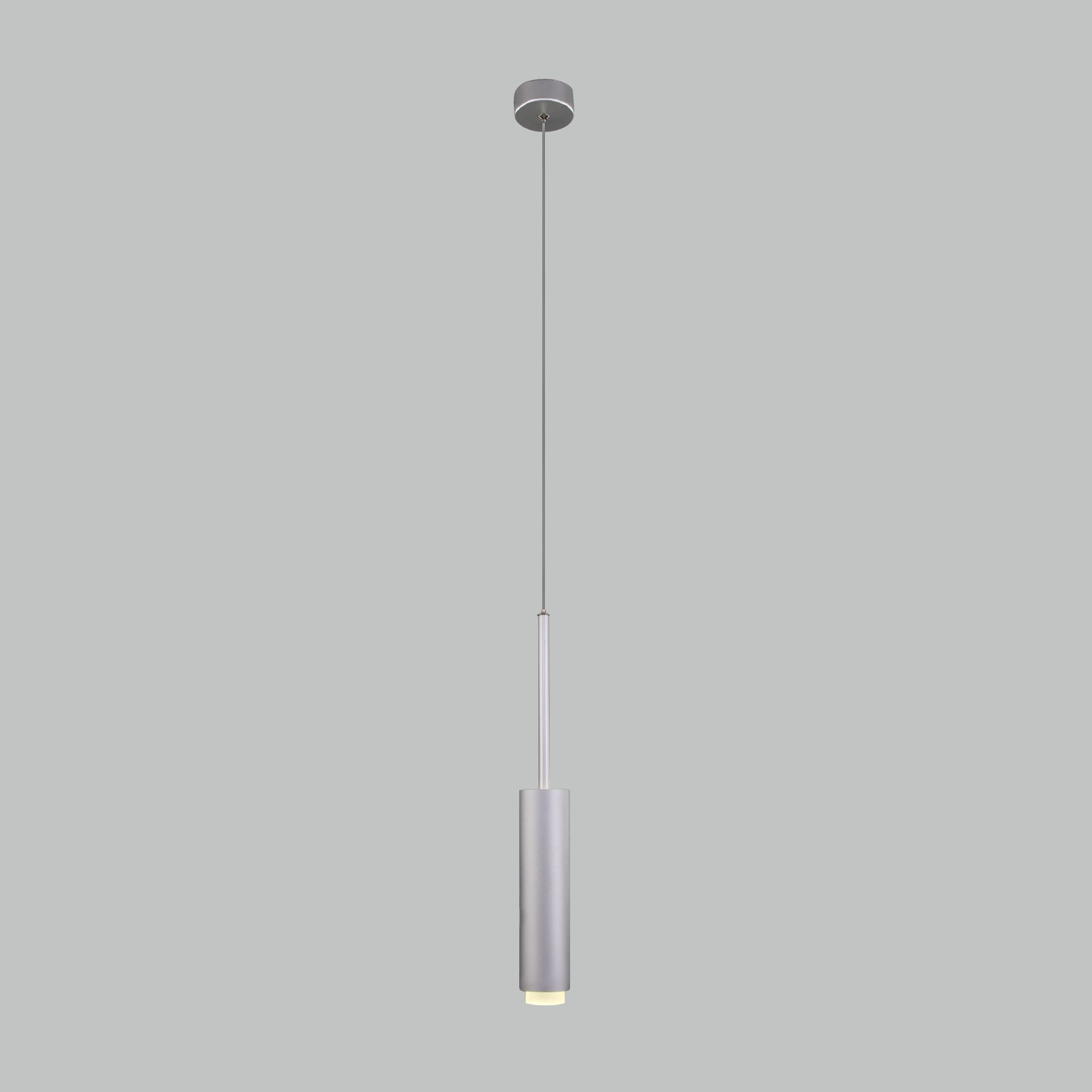 Подвесной светодиодный светильник в стиле лофт Eurosvet Dante 50203/1 LED матовое серебро. Фото 3