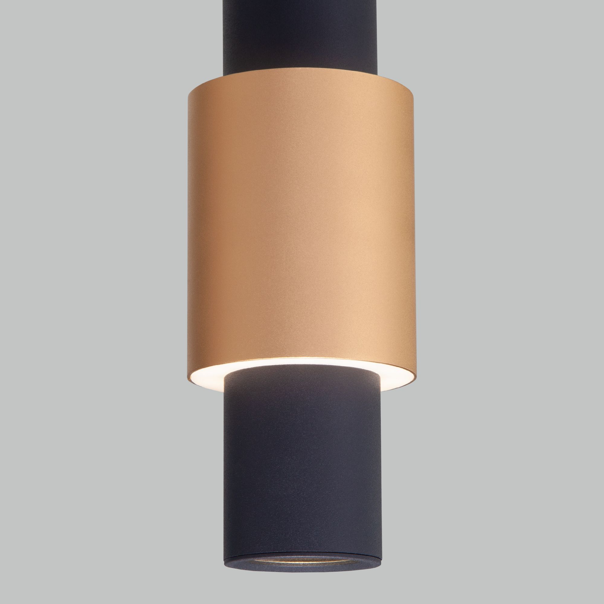 Подвесной светодиодный светильник в стиле лофт Eurosvet Bento 50204/1 LED черный / золото. Фото 5