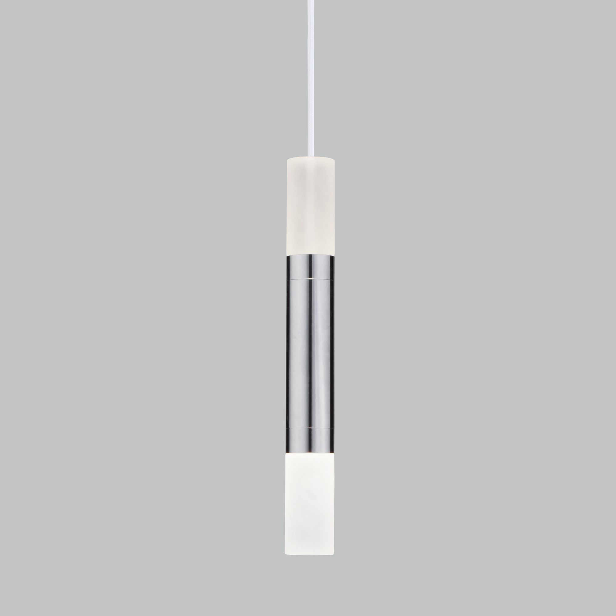 Подвесной светодиодный светильник в стиле лофт Eurosvet Axel 50210/1 LED хром. Фото 1