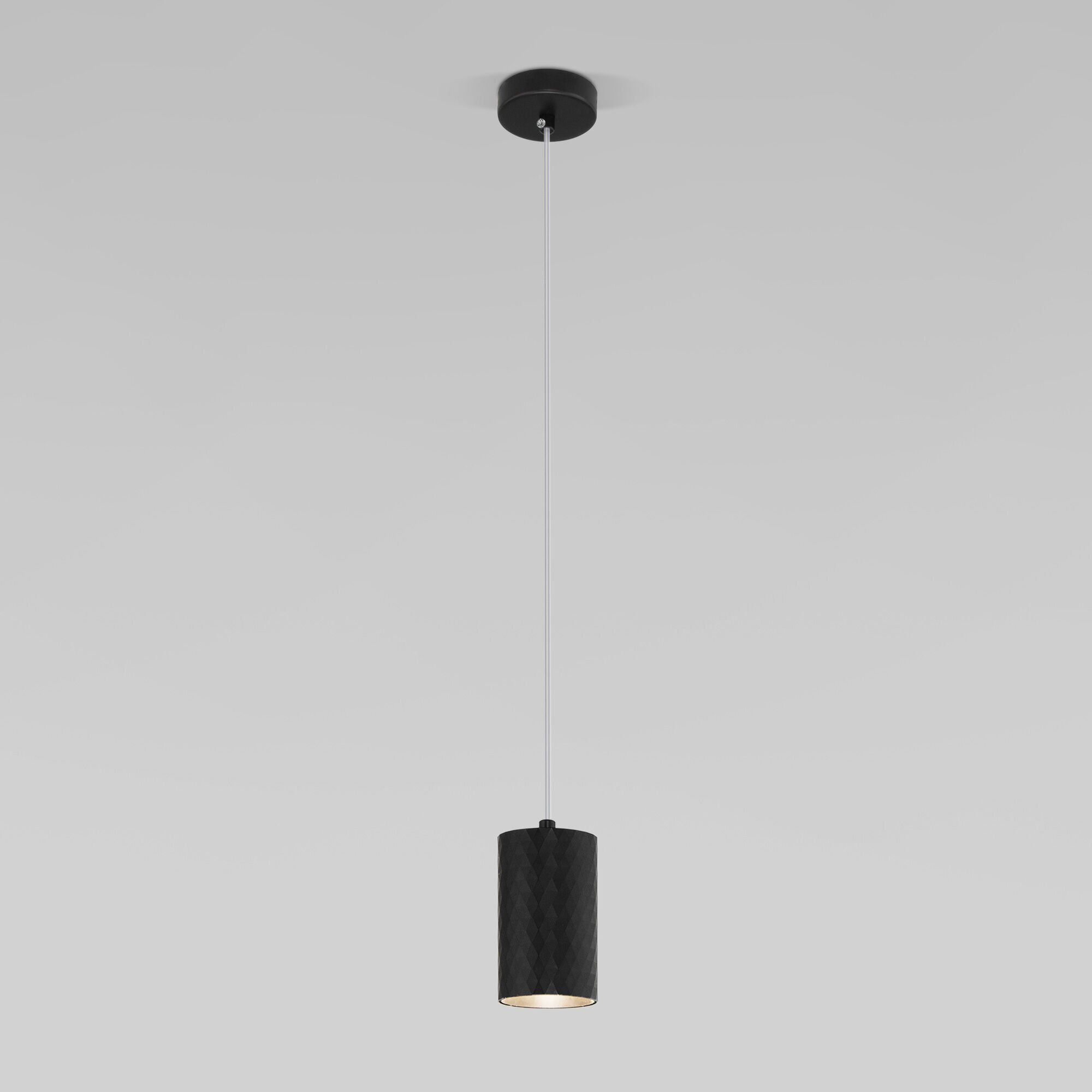 Подвесной светодиодный светильник в стиле лофт Eurosvet Bonaldo 50247/1 LED/ черный. Фото 1