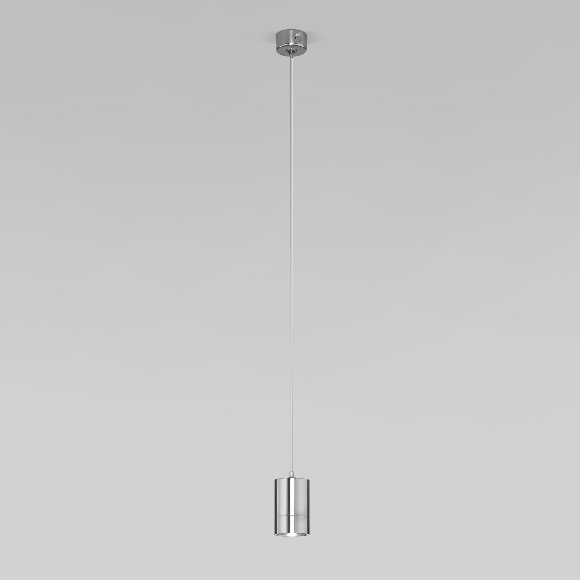 Подвесной светодиодный светильник в стиле лофт Eurosvet Piccolo 50248/1 LED/ хром. Фото 1