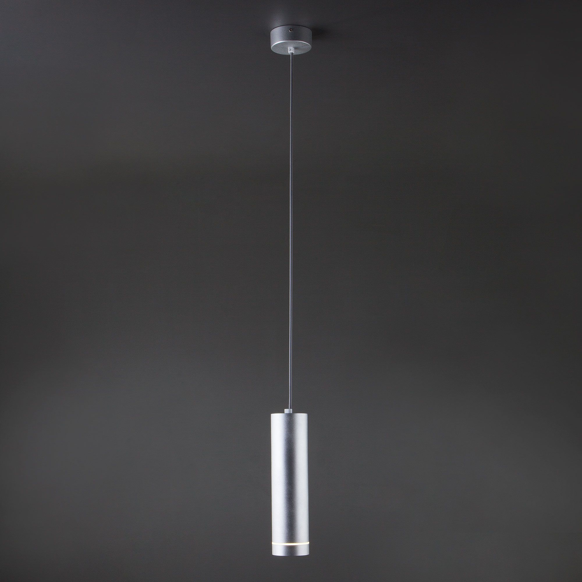 Подвесной светодиодный светильник в стиле лофт Eurosvet Topper DLR023 12W 4200K хром матовый. Фото 2