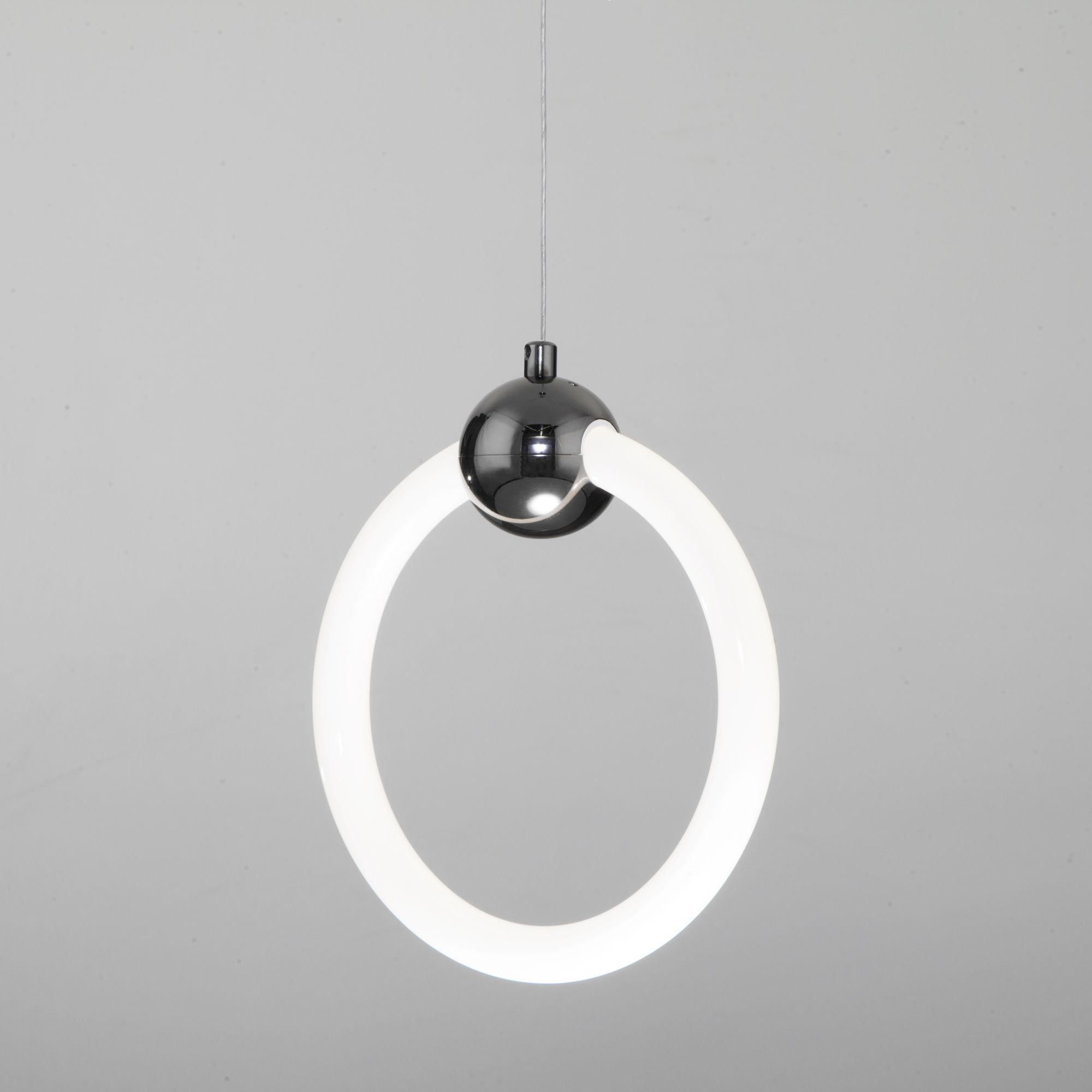 Подвесной светодиодный светильник в стиле минимализм Eurosvet Rim 90165/1 черный жемчуг. Фото 3