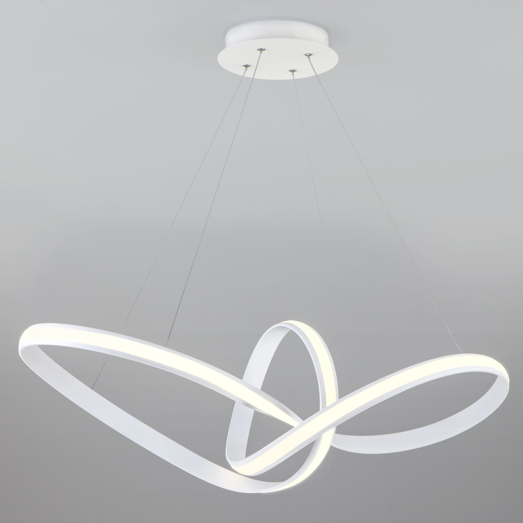 Подвесной светодиодный светильник в стиле минимализм Eurosvet Kink 90174/1 белый. Фото 1
