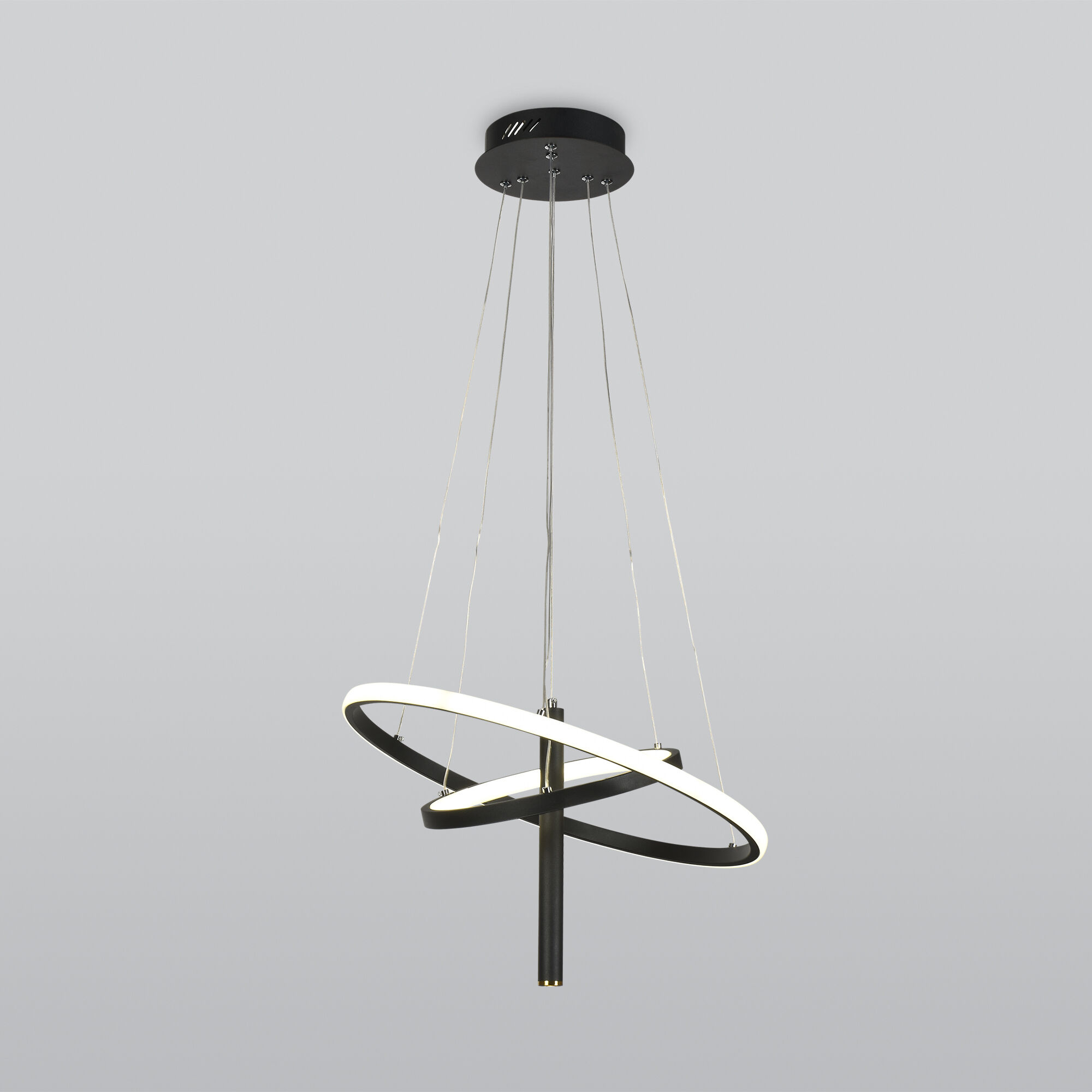 Подвесной светодиодный светильник в стиле минимализм Eurosvet Stroke 90270/1 черный. Фото 1