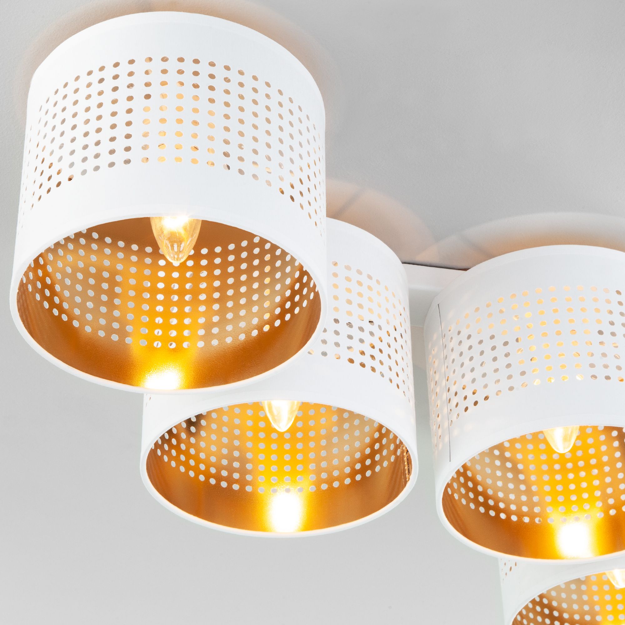 Потолочный светильник с тканевыми абажурами TK Lighting Tago 854 Tago white. Фото 4