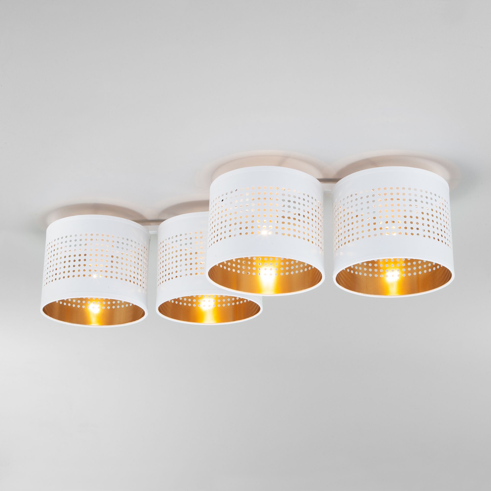 Потолочный светильник с тканевыми абажурами TK Lighting Tago 854 Tago white. Фото 5