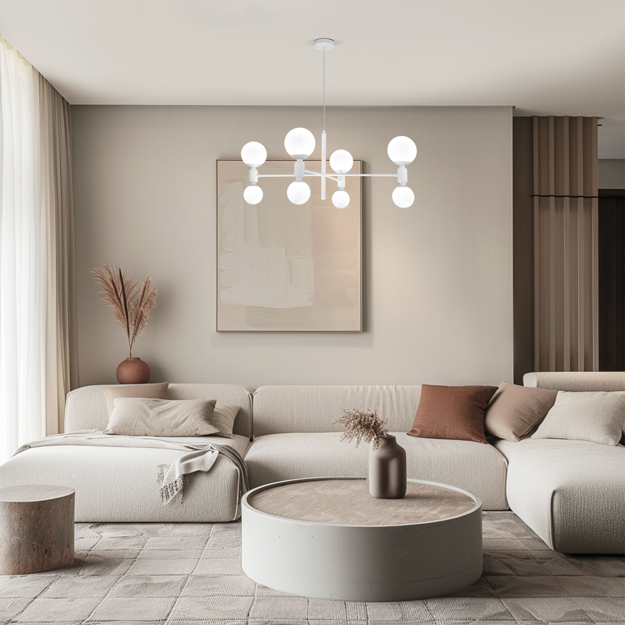 Потолочный светильник Smart Eurosvet Bubble 30182/8 белый Smart. Фото 3