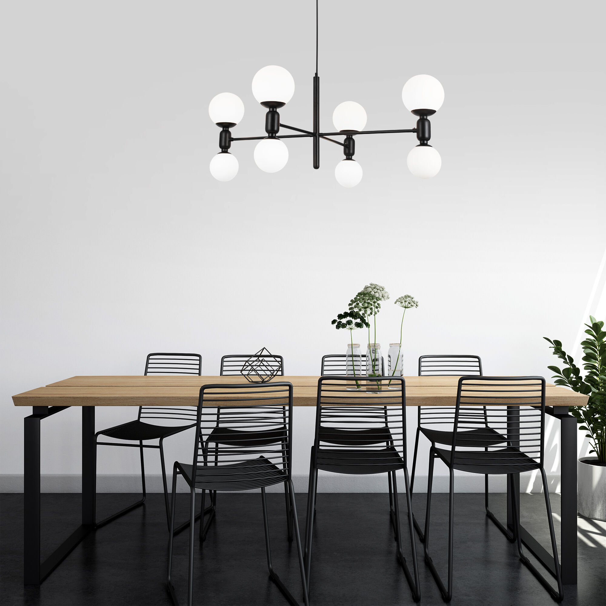 Потолочный светильник Smart Eurosvet Bubble 30182/8 черный Smart. Фото 3