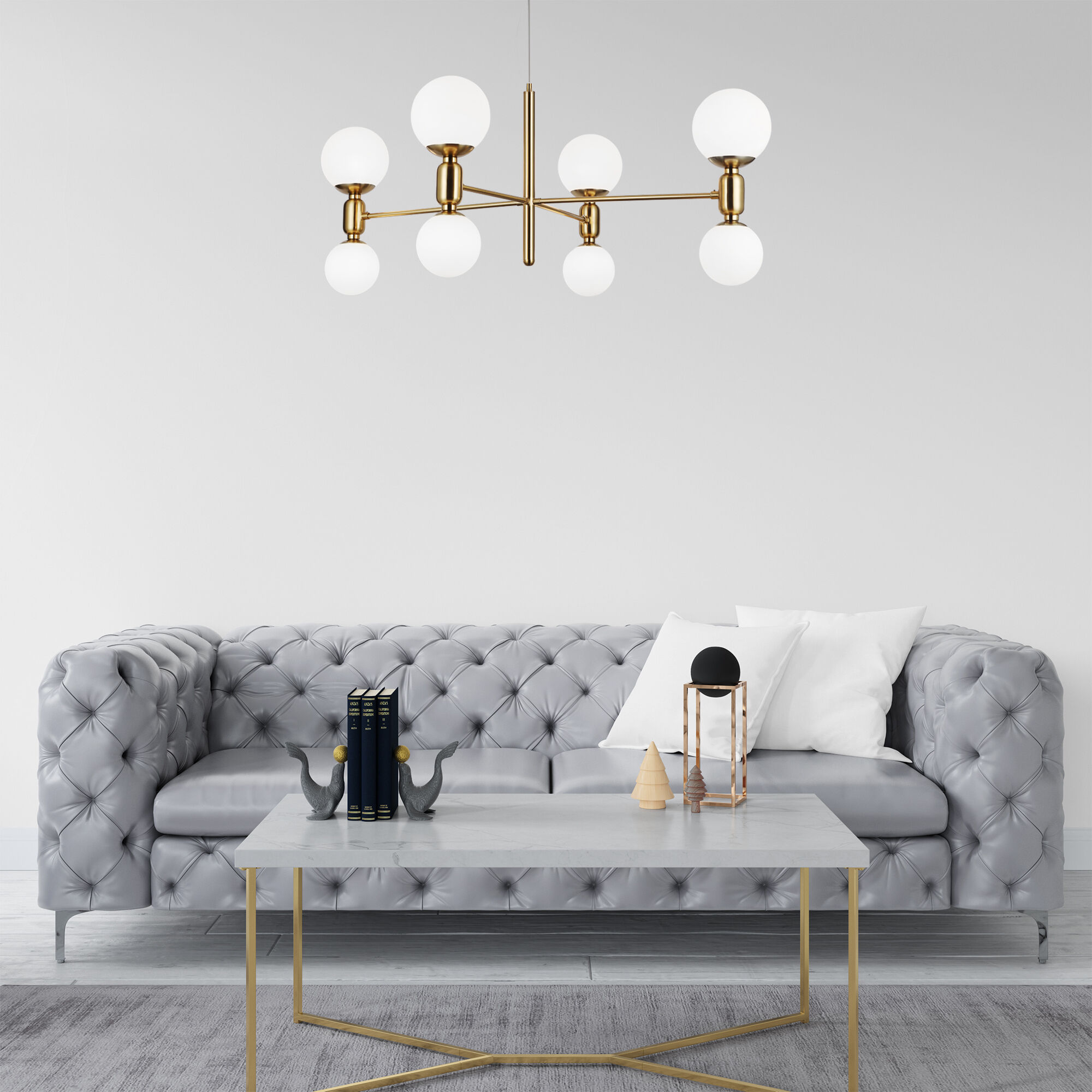 Потолочный светильник Smart Eurosvet Bubble 30182/8 латунь Smart. Фото 3