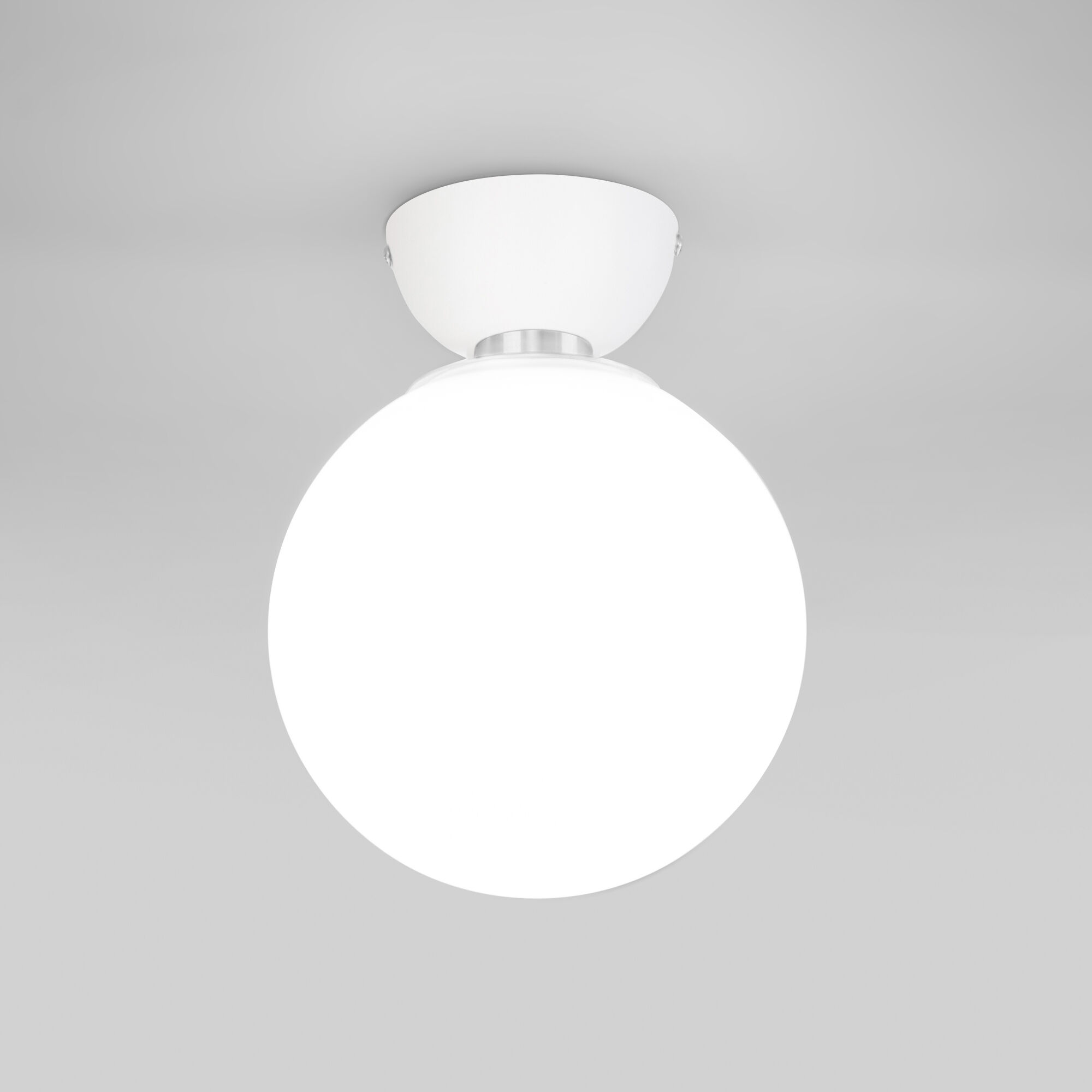 Потолочный светильник со стеклянным плафоном Eurosvet Bubble 30197/1 белый. Фото 1