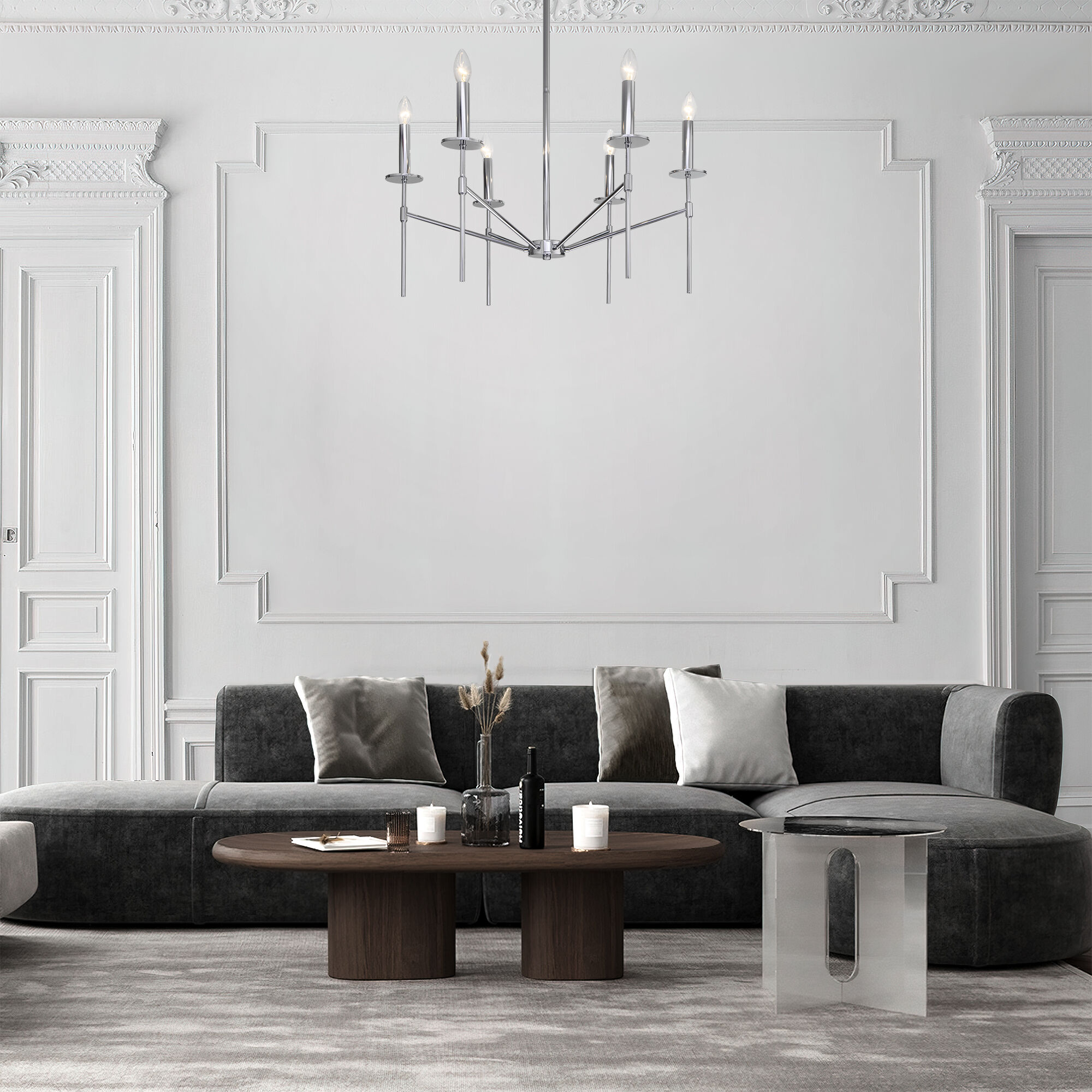 Потолочный светильник в классическом стиле Smart Eurosvet Anders 60142/6 хром Smart. Фото 3