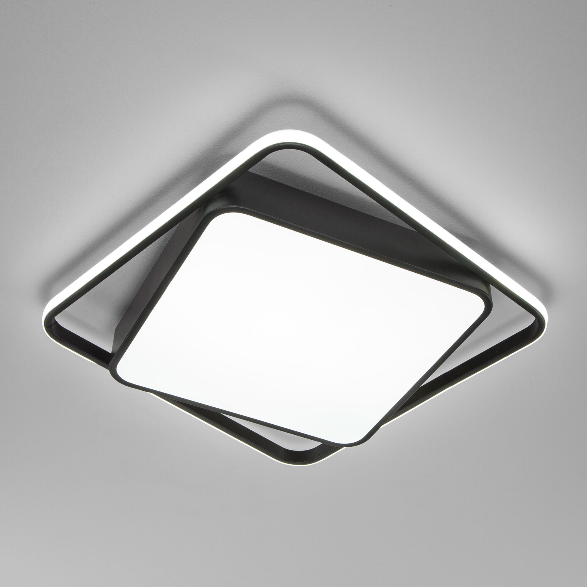 Потолочный светодиодный светильник с регулировкой яркости и цветовой температуры Eurosvet Jeremy 90252/1 черный. Фото 1