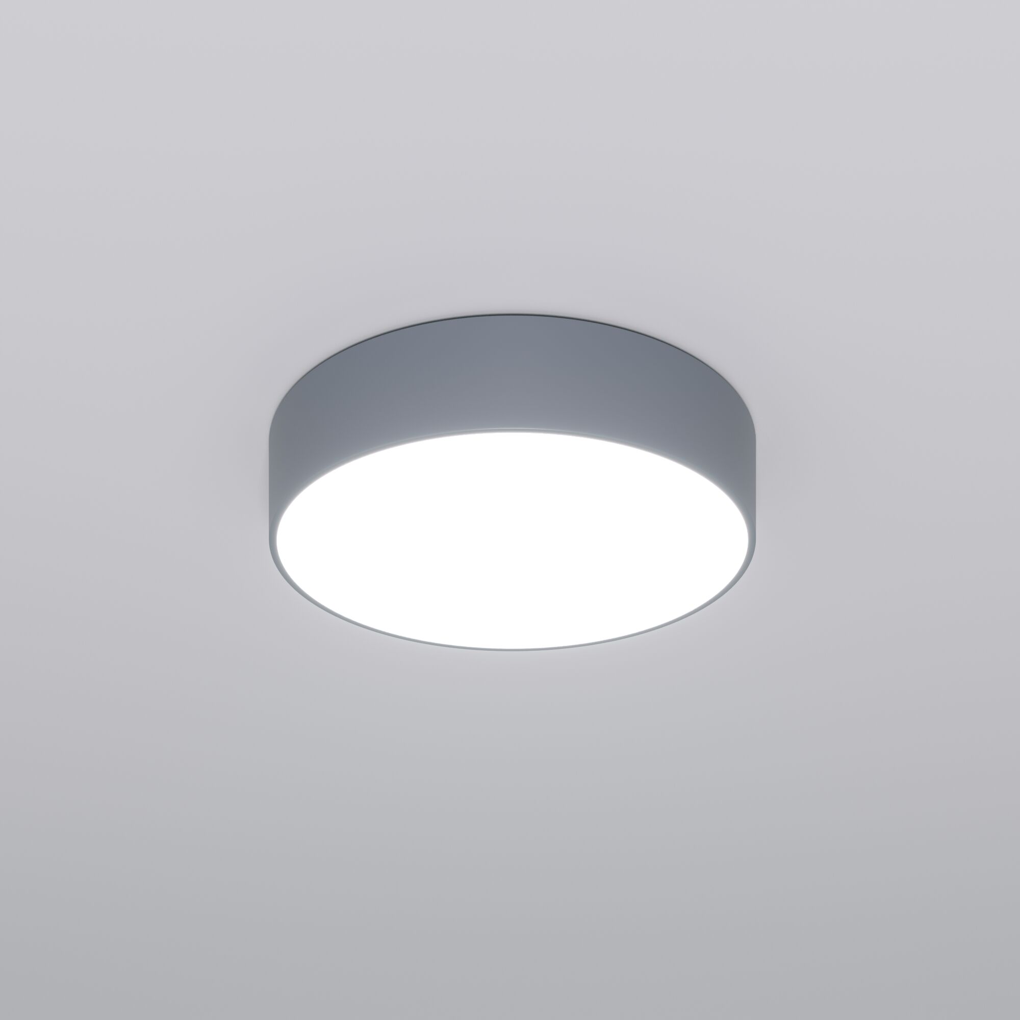 Потолочный светодиодный светильник с регулировкой яркости и цветовой температуры Eurosvet Entire 90318/1 серый. Фото 1