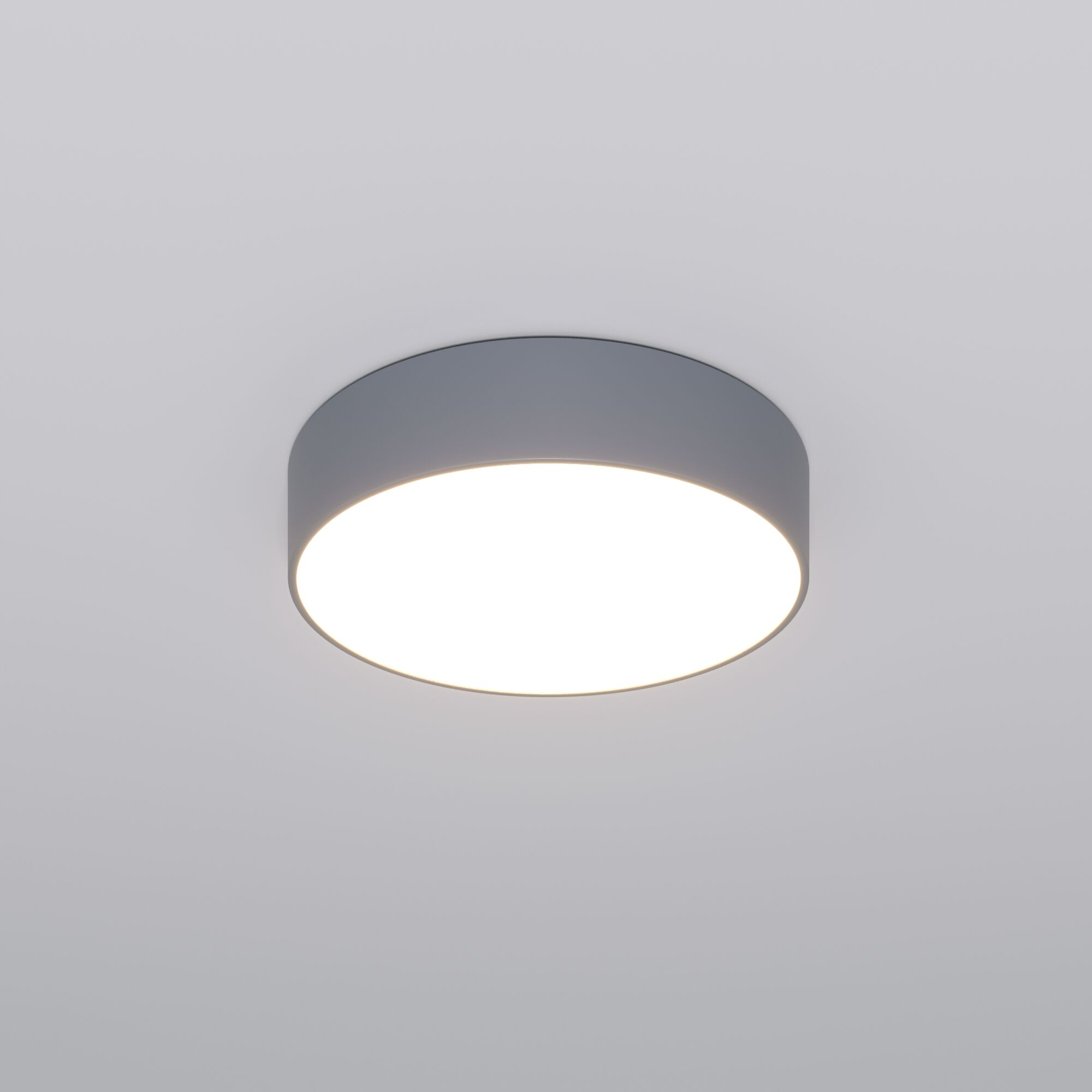 Потолочный светодиодный светильник с регулировкой яркости и цветовой температуры Eurosvet Entire 90318/1 серый. Фото 2