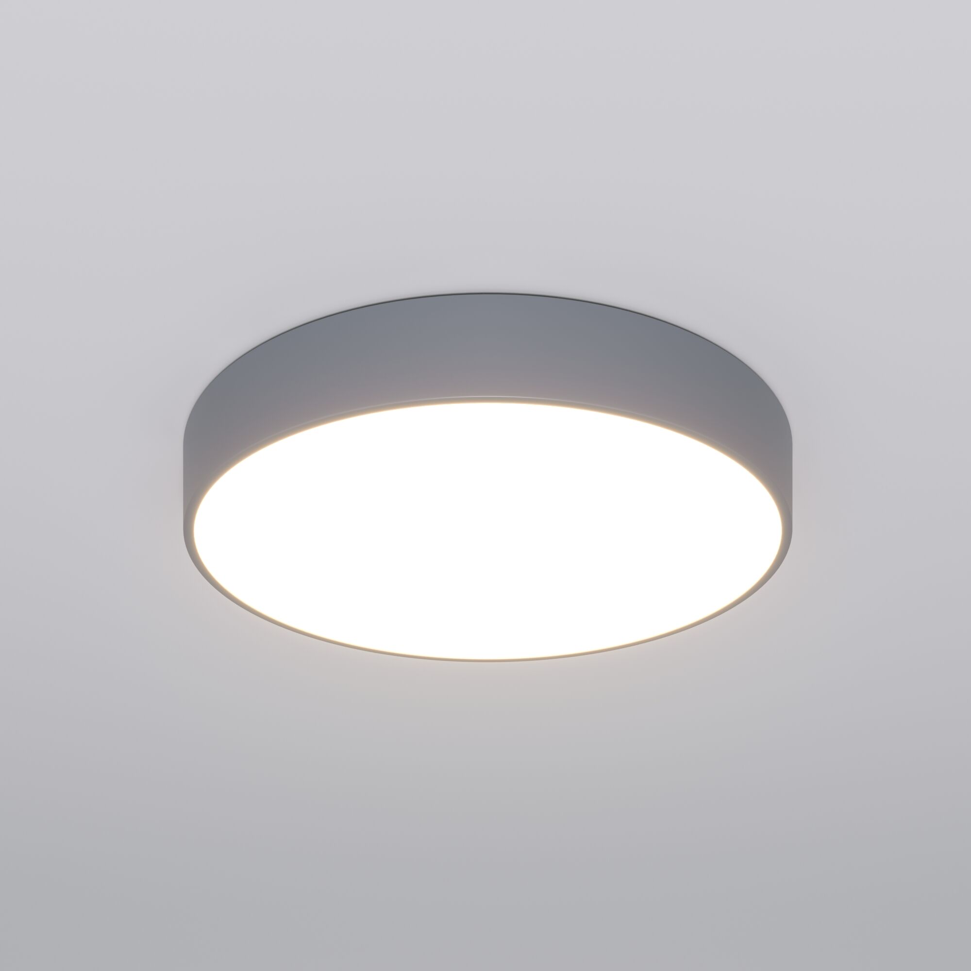 Потолочный светодиодный светильник с регулировкой яркости и цветовой температуры Eurosvet Entire 90319/1 серый. Фото 2