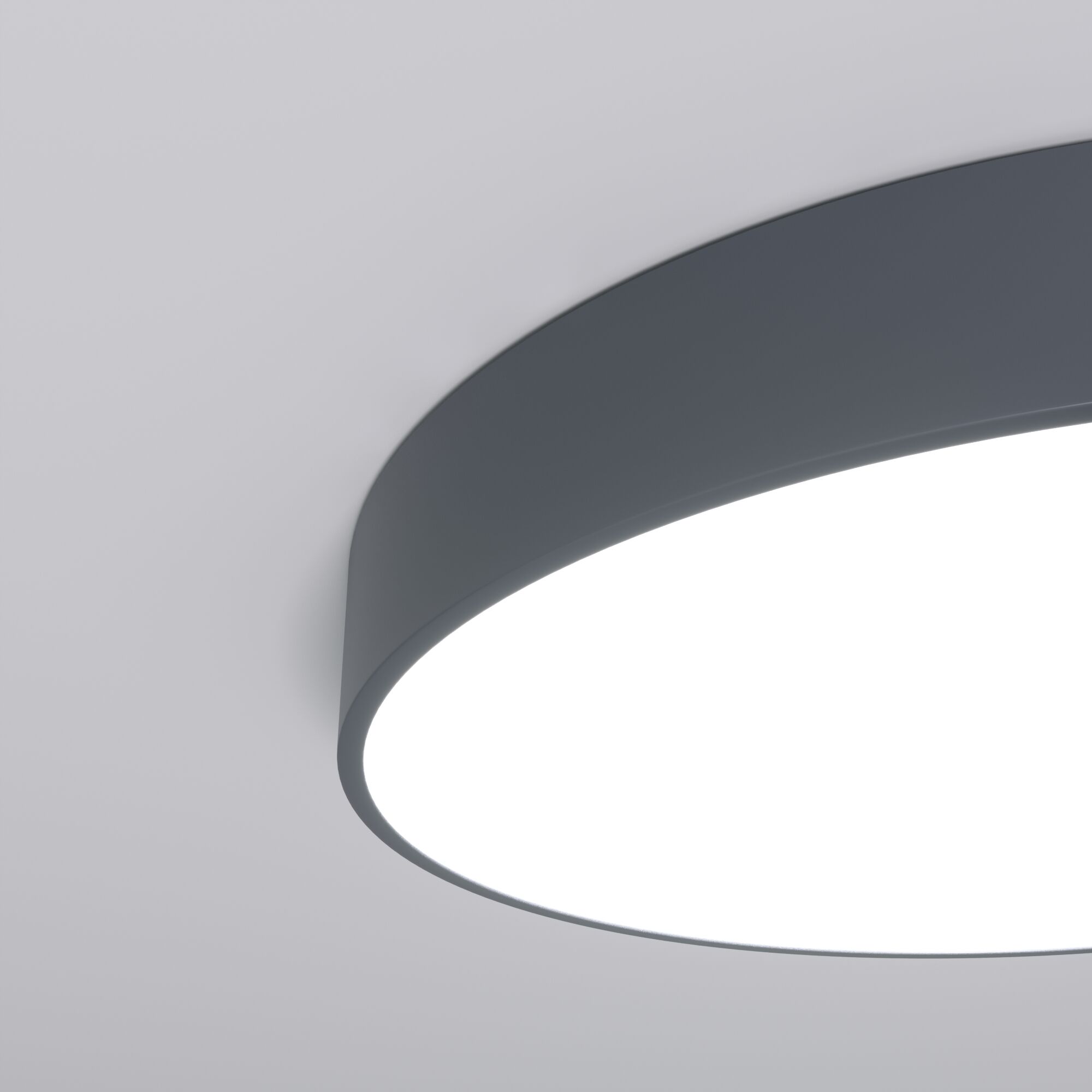 Потолочный светодиодный светильник с регулировкой яркости и цветовой температуры Eurosvet Entire 90319/1 серый. Фото 3