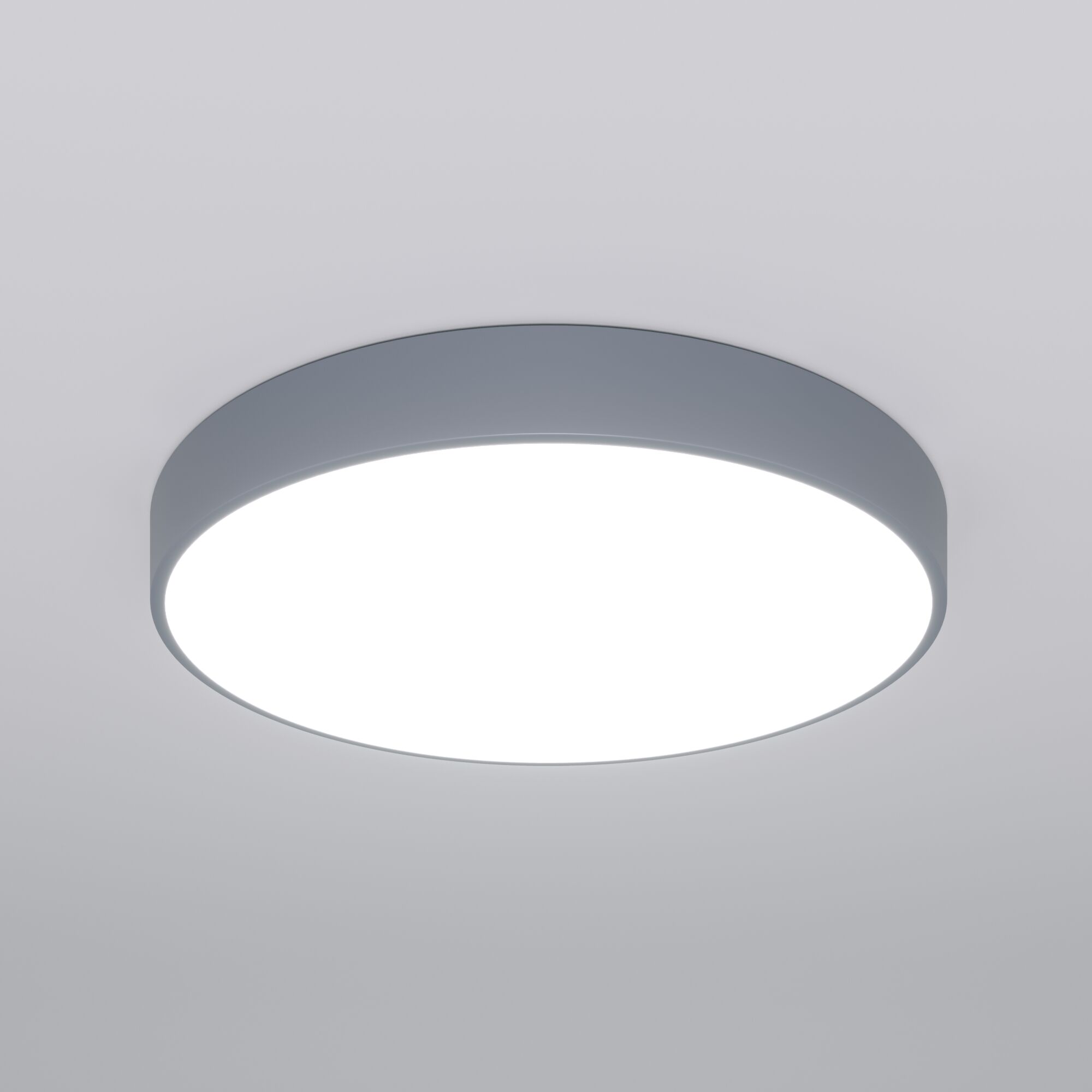 Потолочный светодиодный светильник с регулировкой яркости и цветовой температуры Eurosvet Entire 90320/1 серый. Фото 1