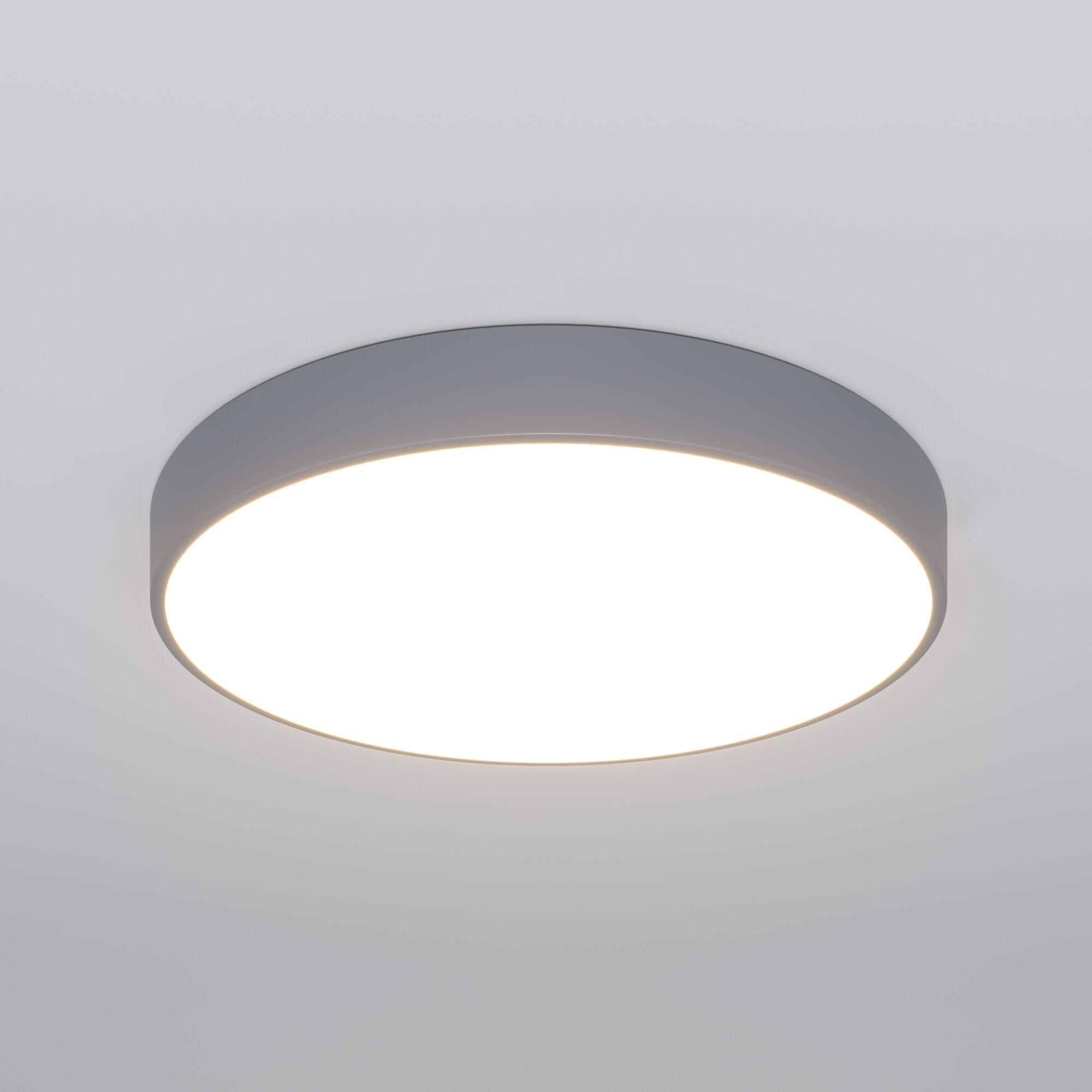 Потолочный светодиодный светильник с регулировкой яркости и цветовой температуры Eurosvet Entire 90320/1 серый. Фото 2