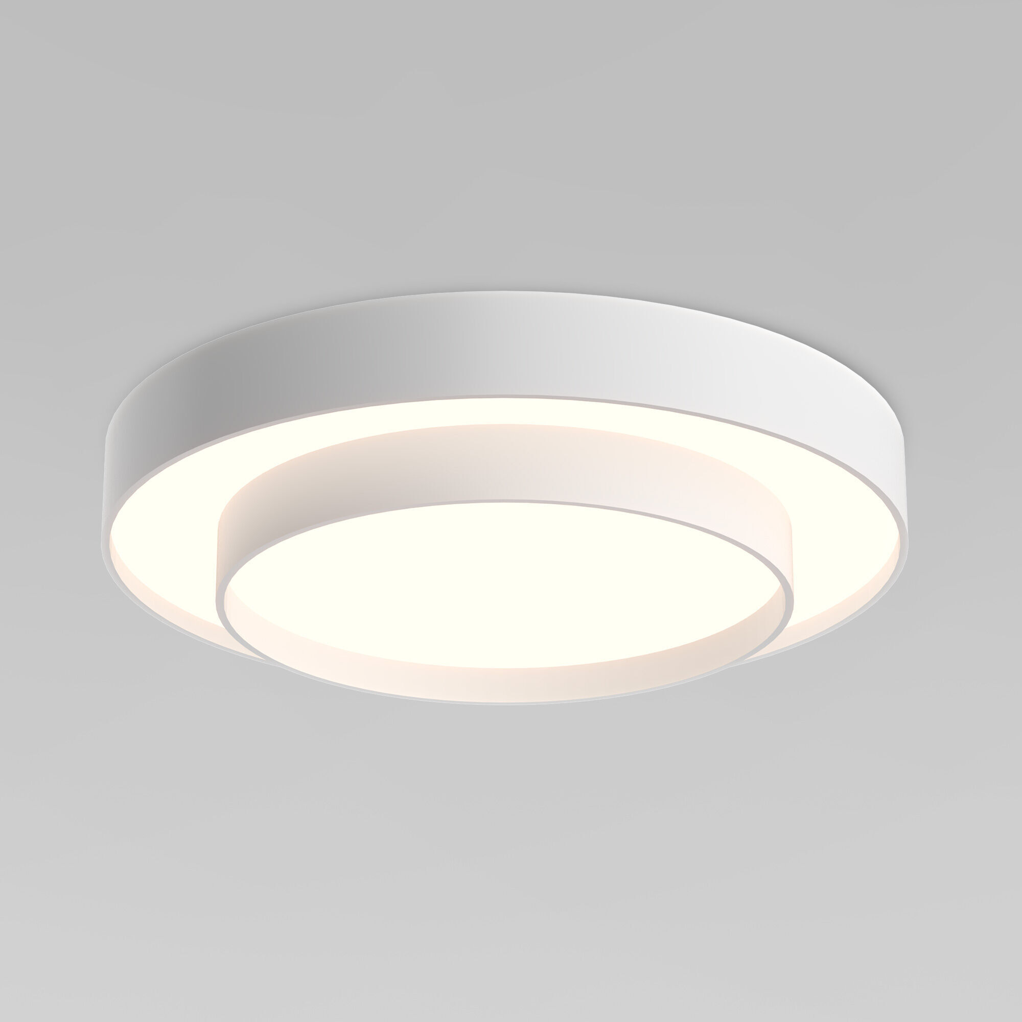 Потолочный светодиодный светильник с регулировкой яркости и цветовой температуры Eurosvet Force 90331/2 белый. Фото 1
